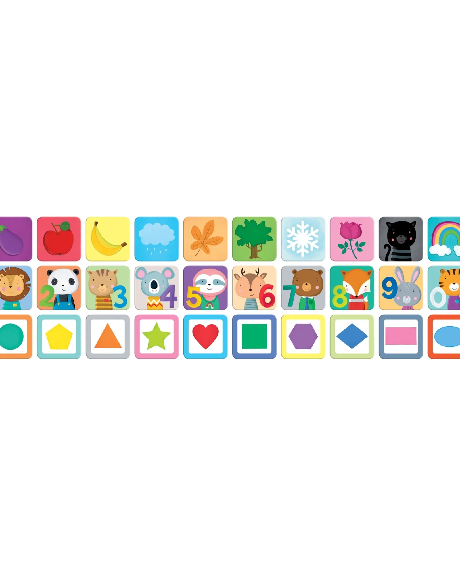 Sassi Mega Memory And Book Set Colours Numbers And Shapes 60 Pcs Clearance