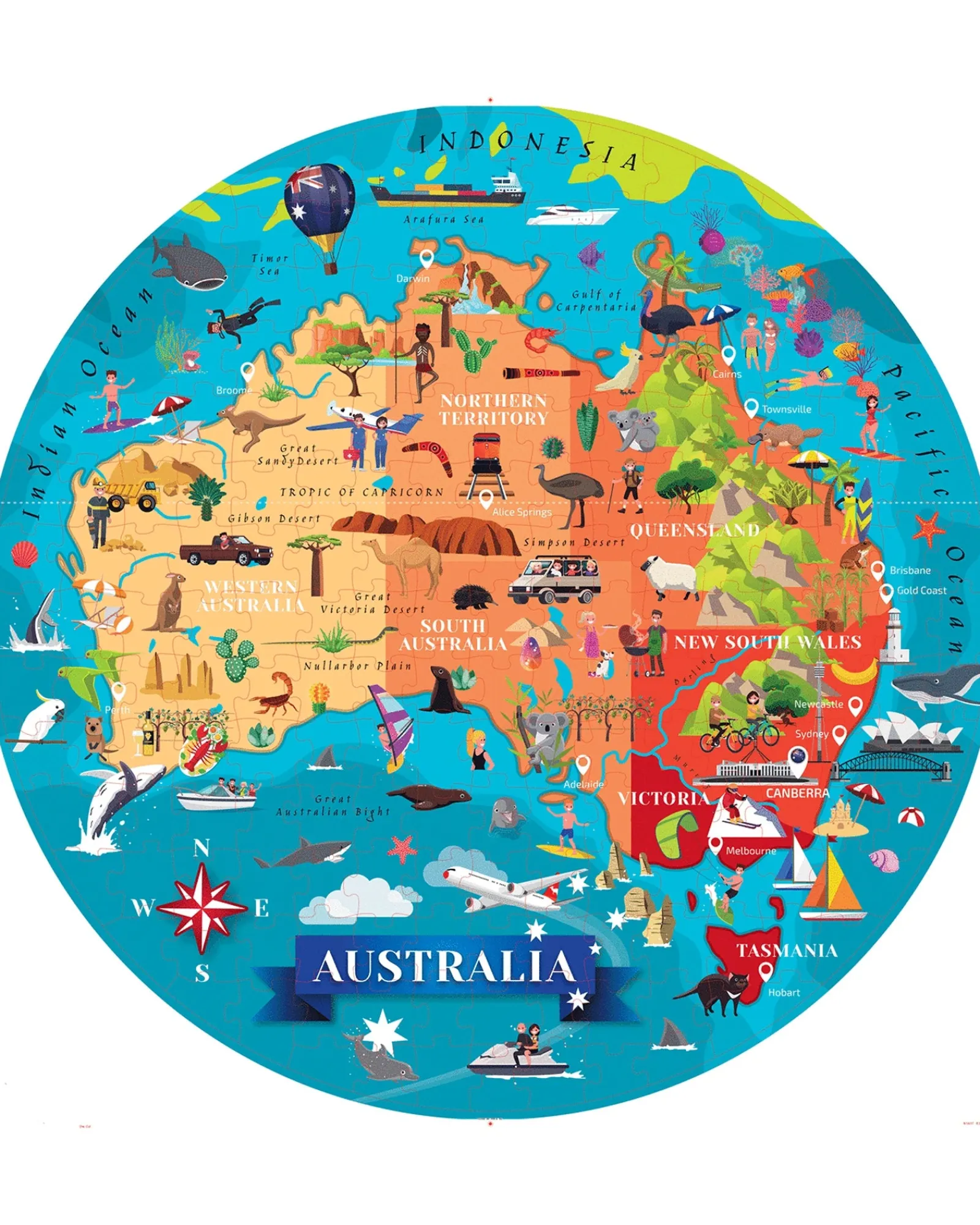 Sassi Travel Learn Explore Australia Puzzle Shop