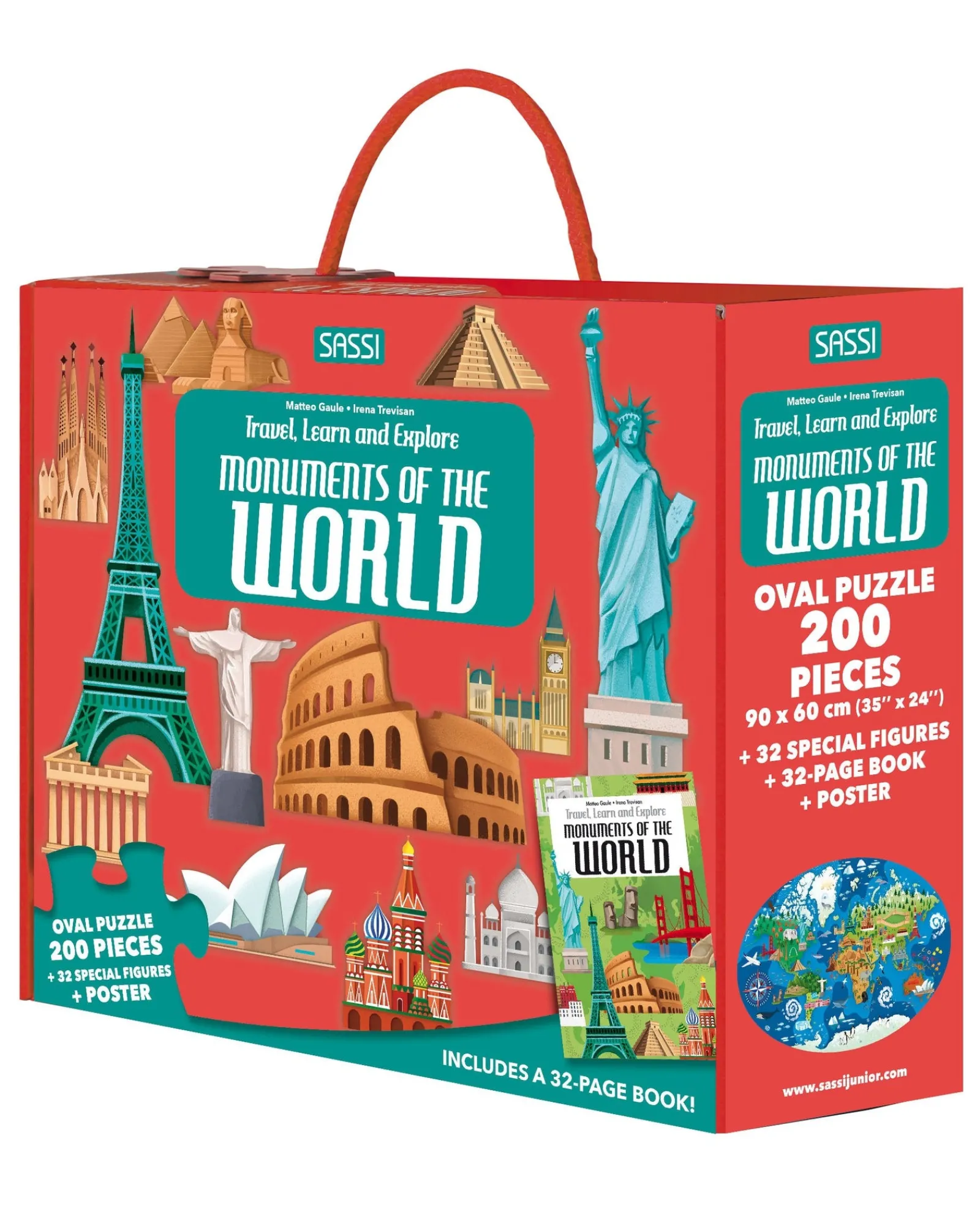 Sassi Travel Learn Explore Puzzle Book Set Monuments Best Sale