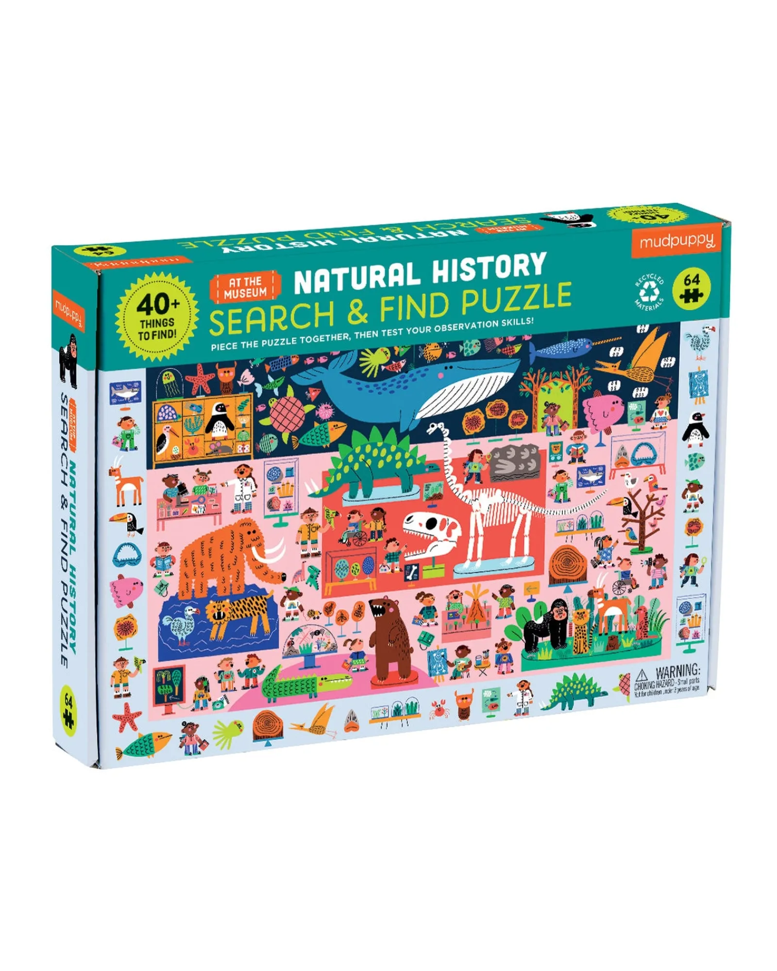 * Search Find Puzzle 64Pc Natural History Flash Sale