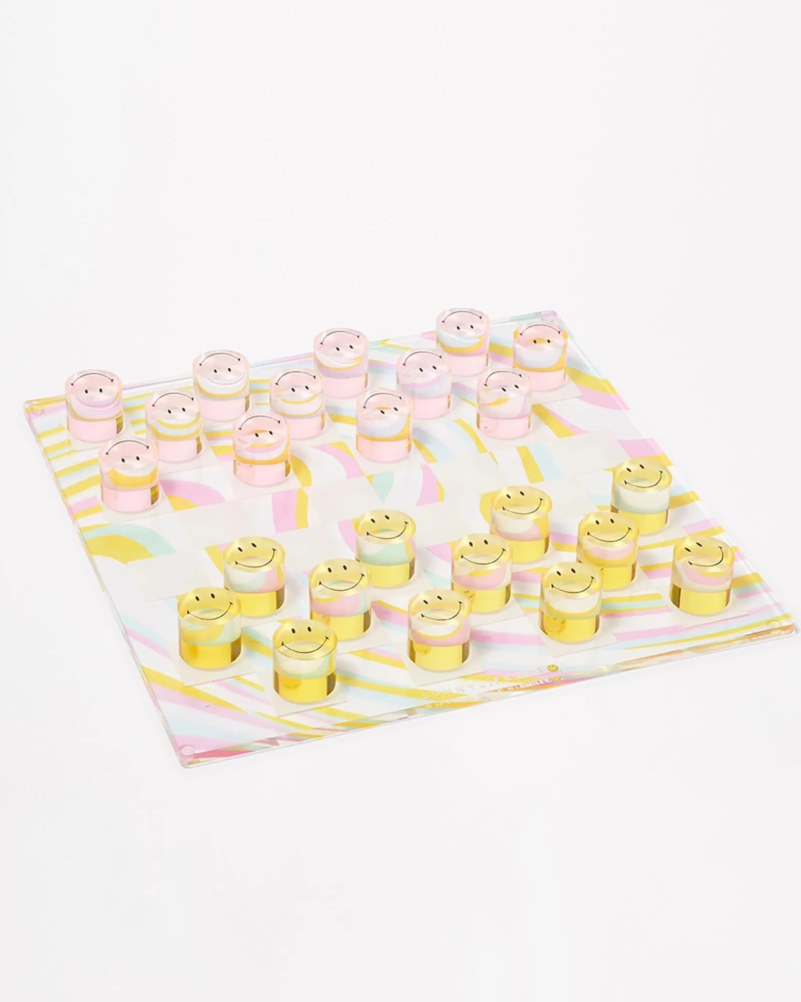 Sunnylife Smiley Lucite Checkers Sale