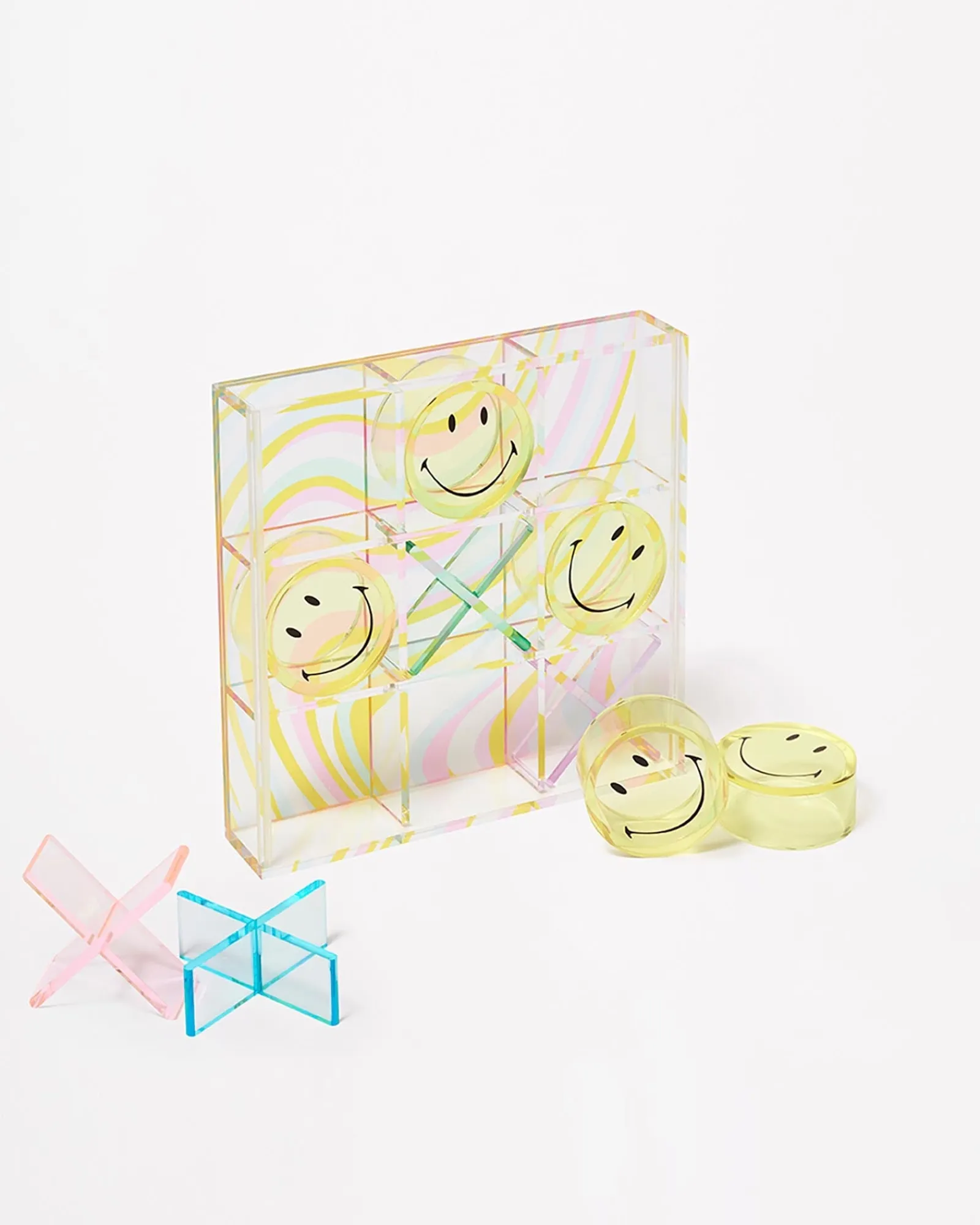 Sunnylife Smiley Lucite Tic Tac Toe Outlet