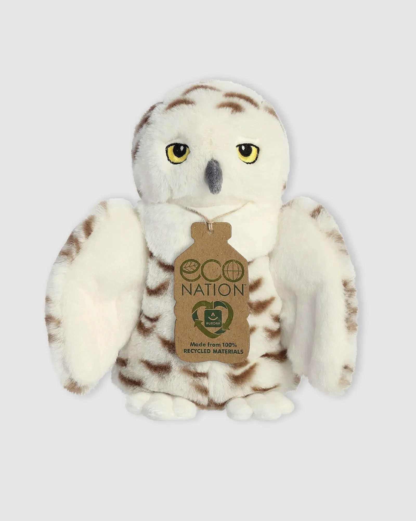 Eco Nation Snowy Owl 20Cm Babies Kids Store