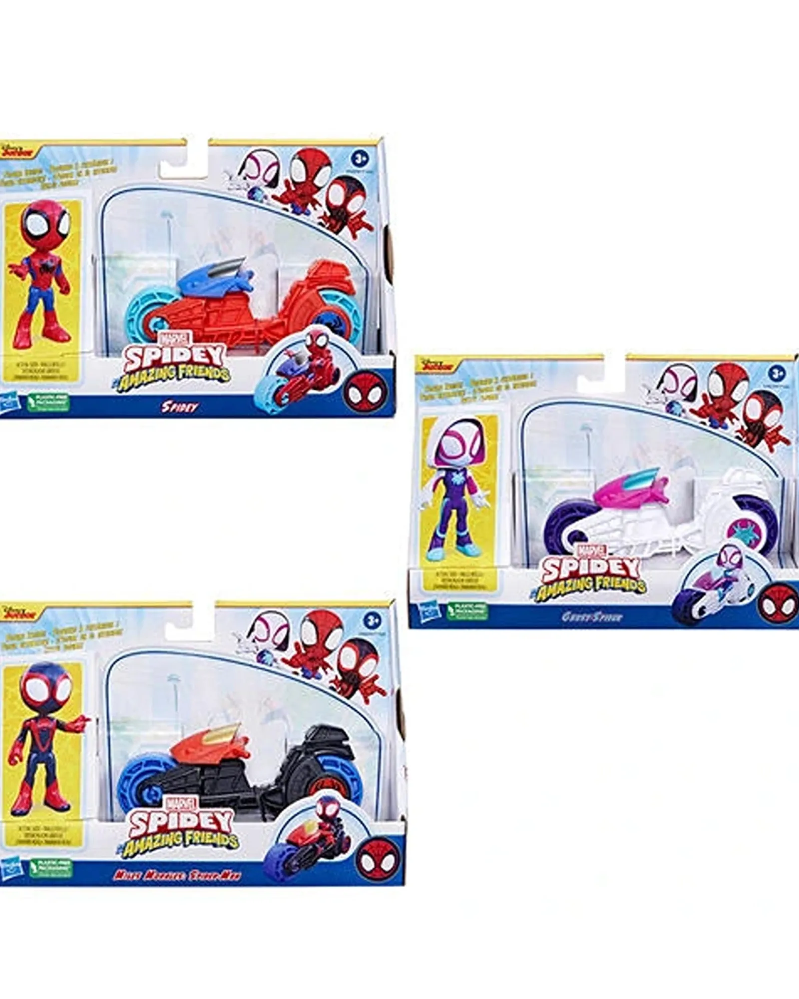 Spidey and His Amazing Friends Motorcycle Assorted Hot