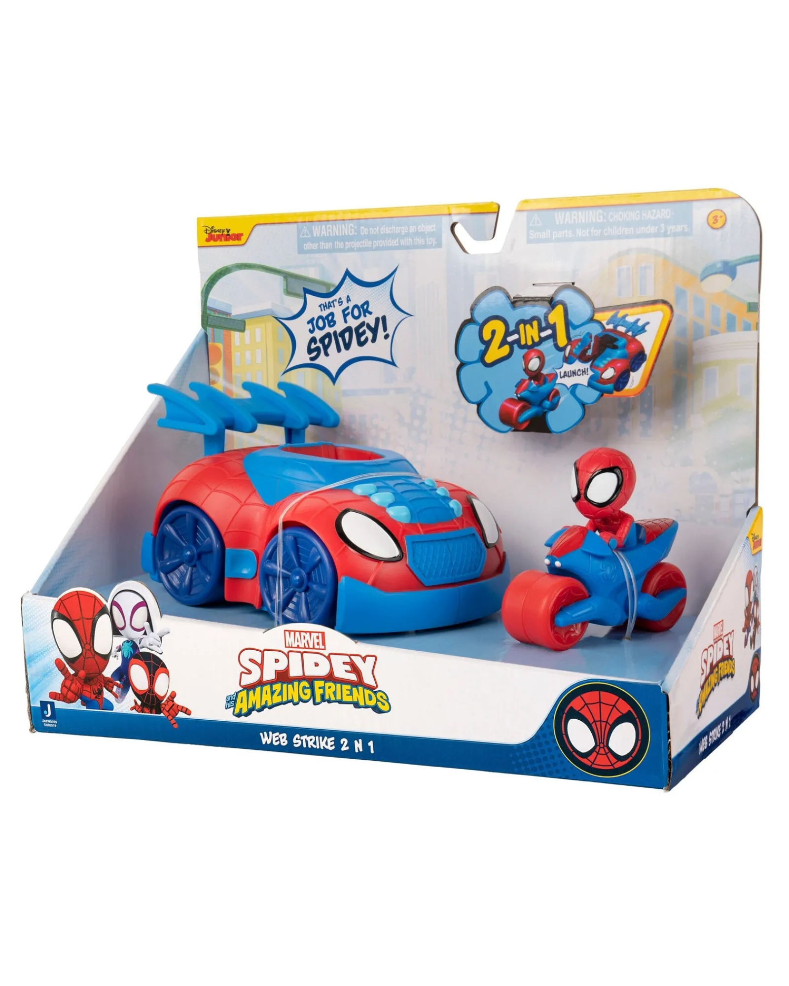 Spidey and His Amazing Friends Web Strike 2-In-1 Feature Vehicle Clearance
