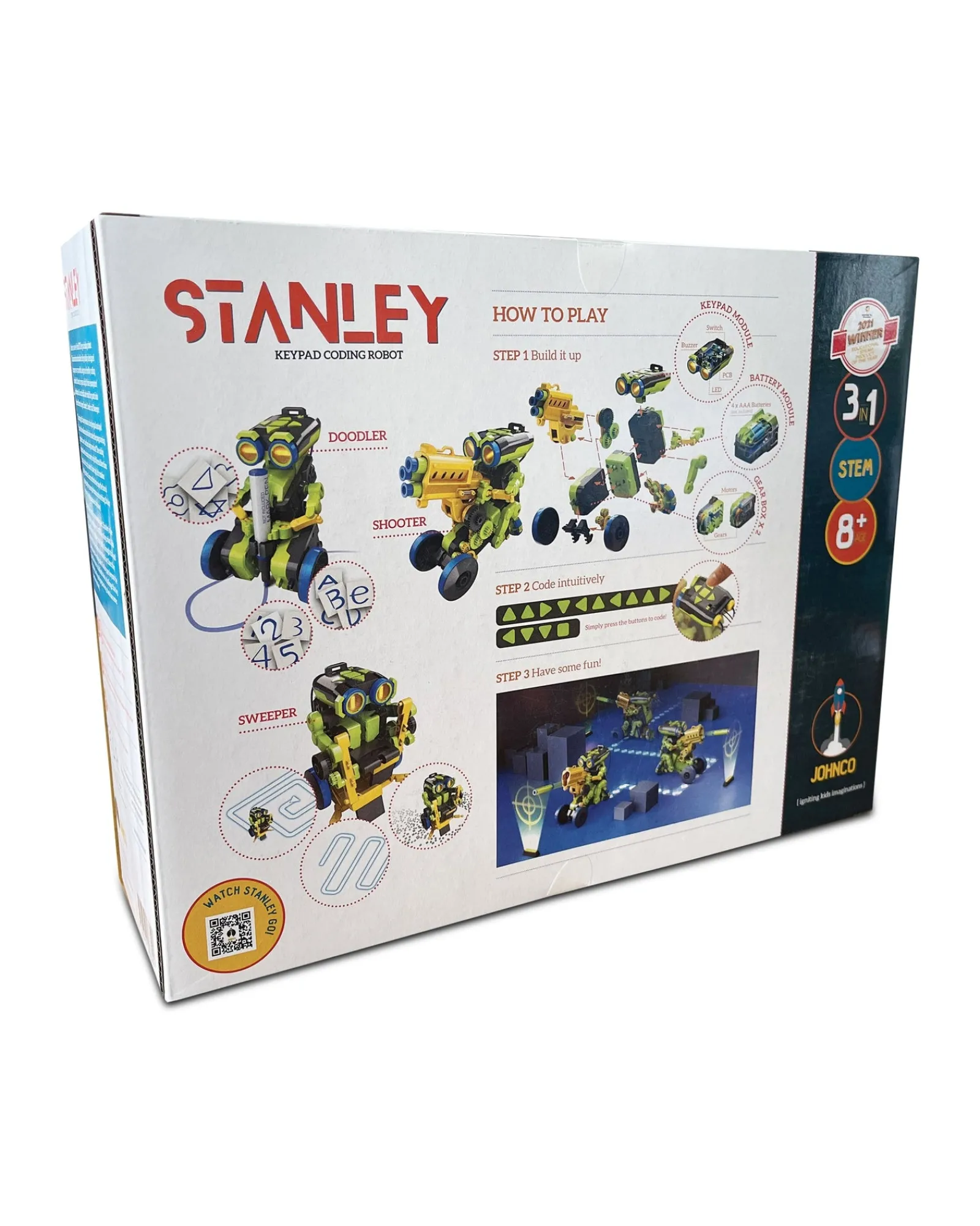 Johnco Stanley 3 In 1 Keypad Coding Robot Best Sale
