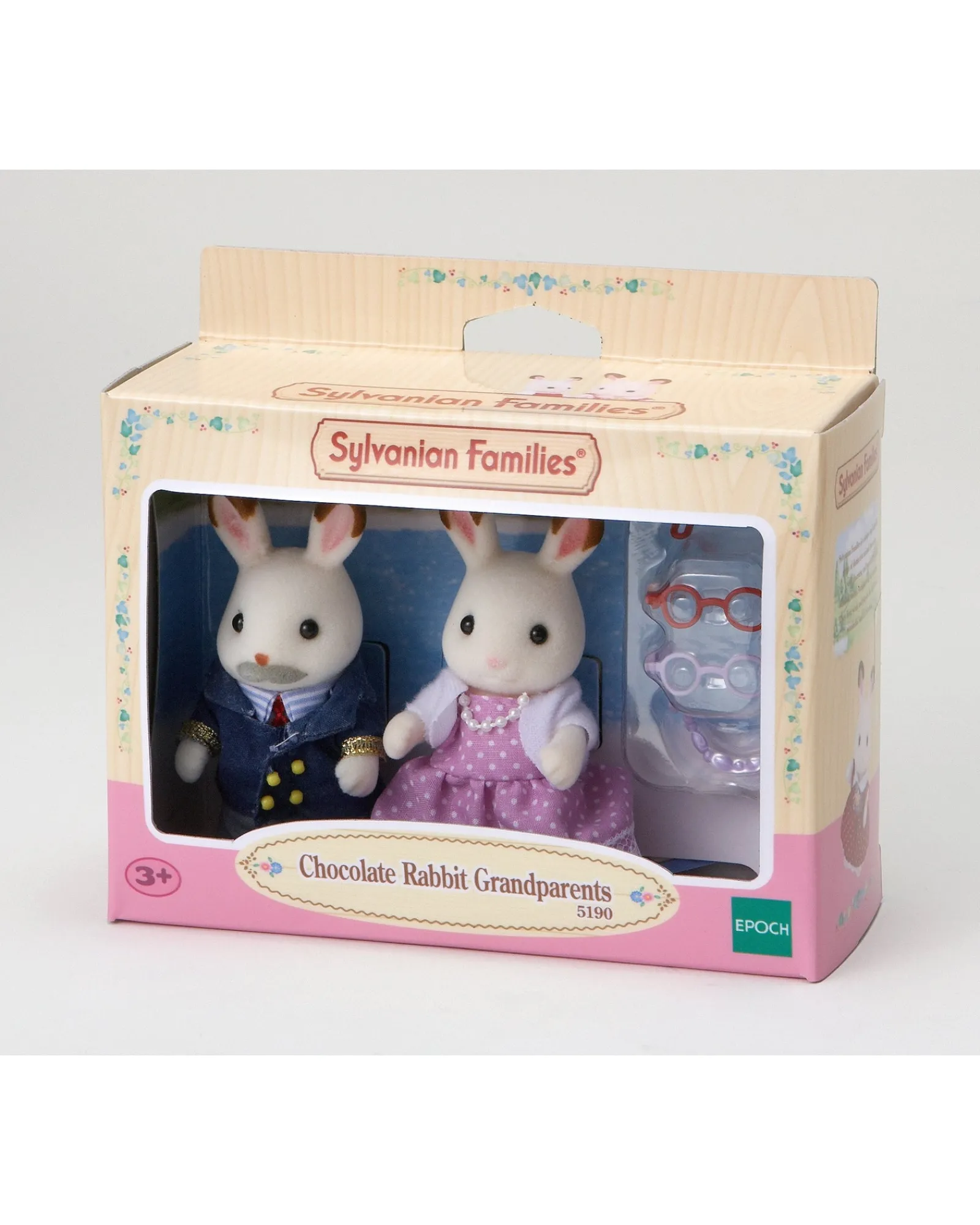 Sylvanian Families Chocolate Rabbit Grandparents New