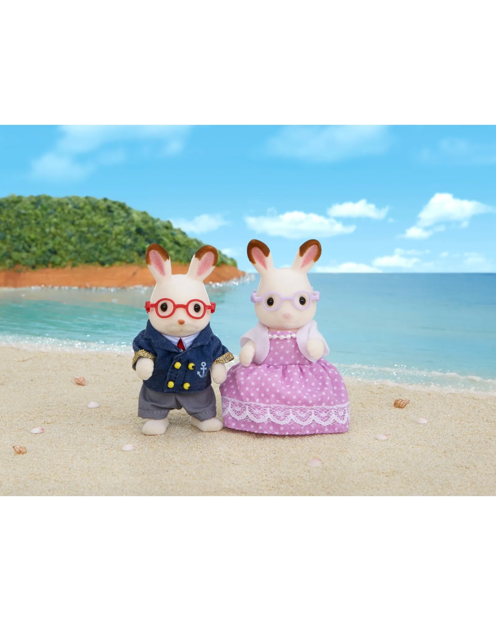 Sylvanian Families Chocolate Rabbit Grandparents New