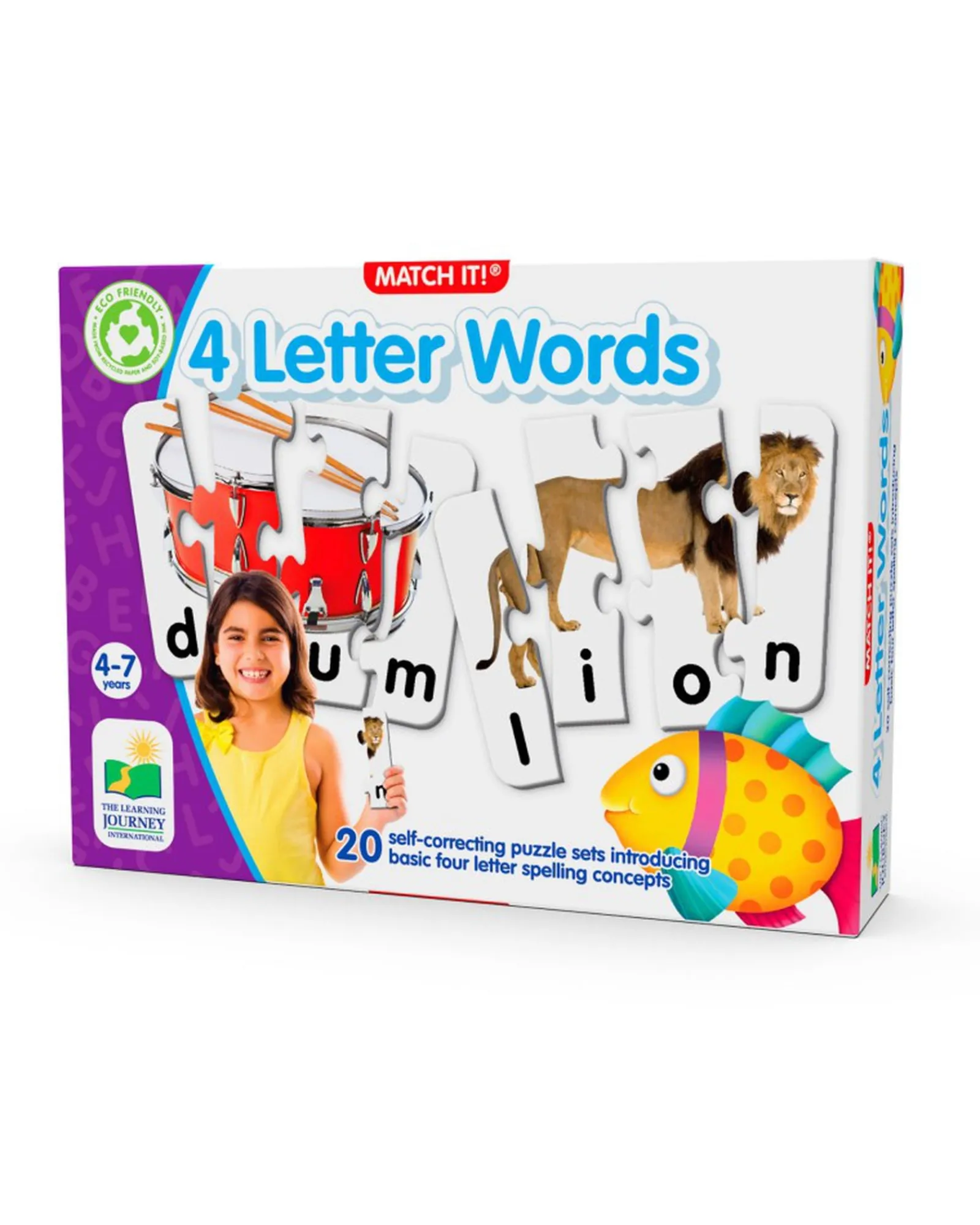 The Learning Journey Match It 4 Letter Words Fashion