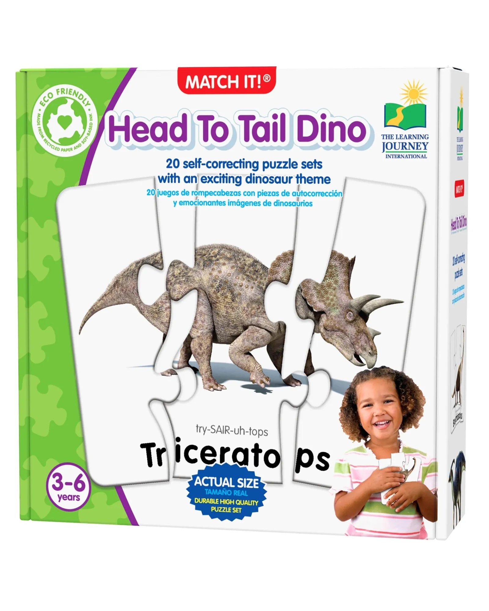The Learning Journey Match It Head To Tails Dino Fashion