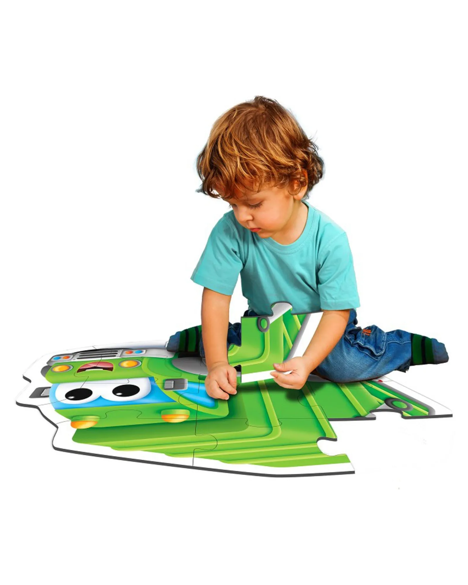 The Learning Journey My First Big Vehicle Floor Puzzle Recycle Truck Fashion