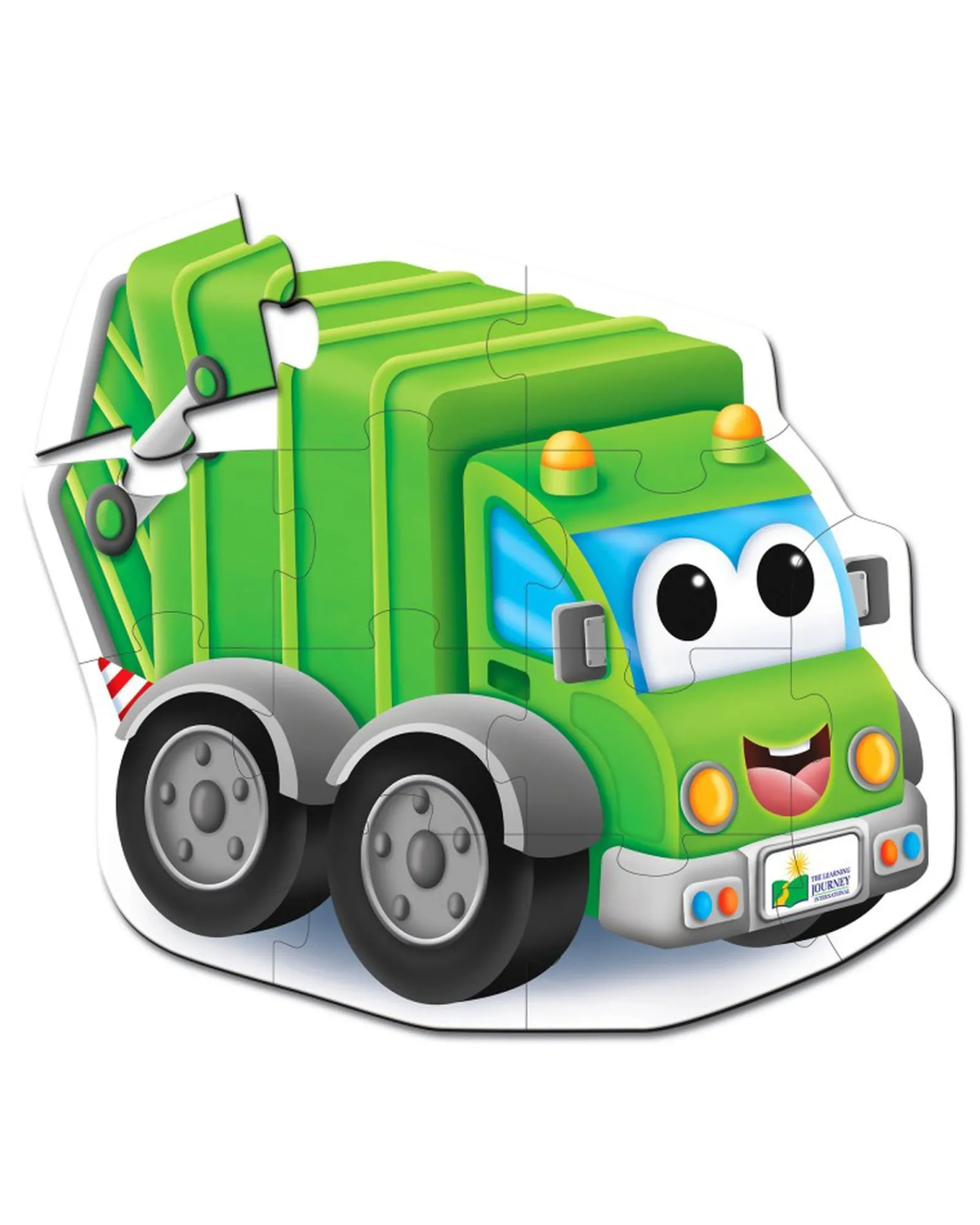 The Learning Journey My First Big Vehicle Floor Puzzle Recycle Truck Fashion