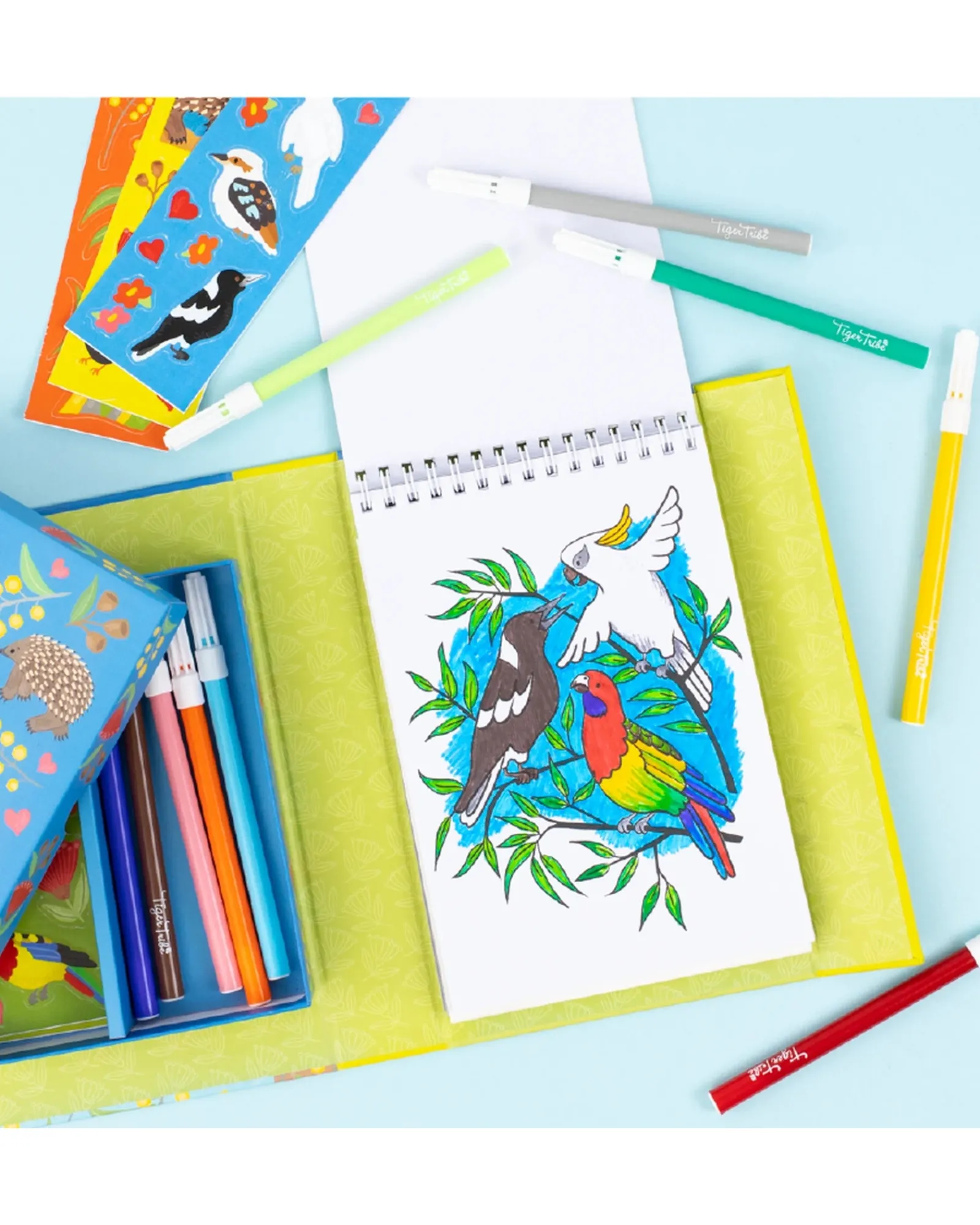 Tiger Tribe Colouring Set Aussie Animals Sale