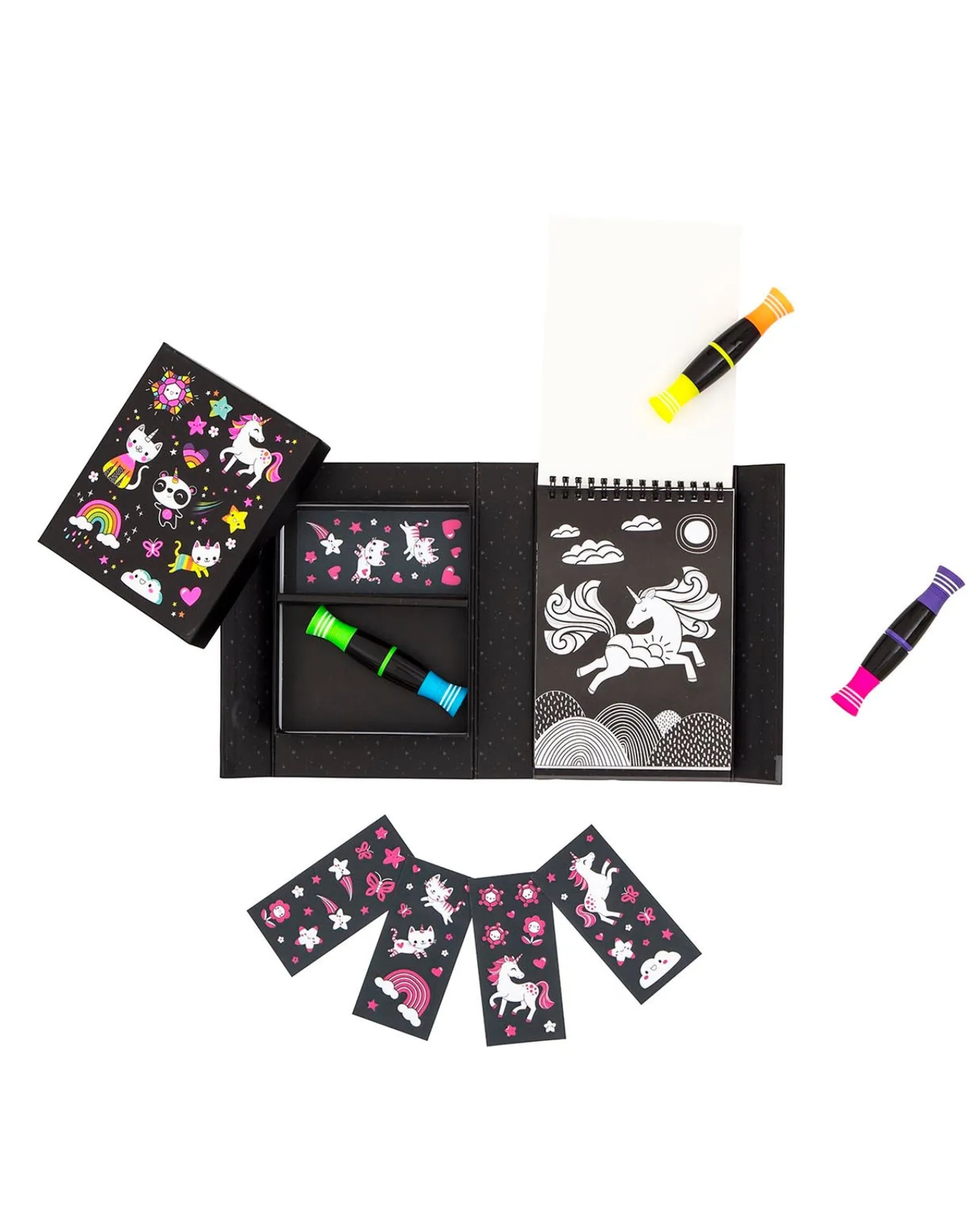 Tiger Tribe Colouring Set Neon Unicorn Friends Outlet