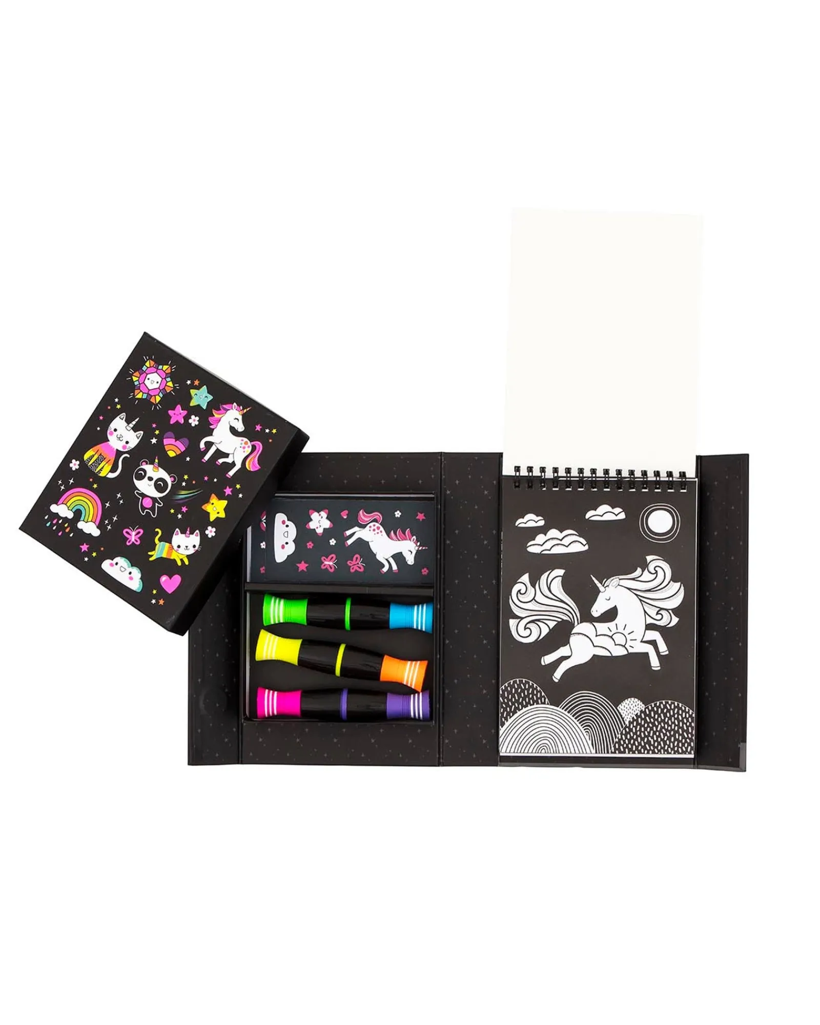 Tiger Tribe Colouring Set Neon Unicorn Friends Outlet