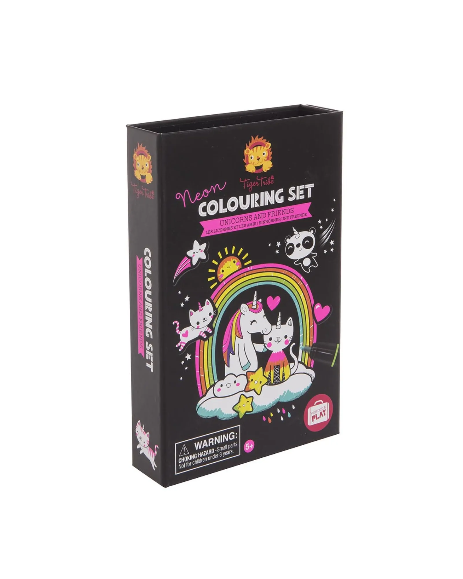 Tiger Tribe Colouring Set Neon Unicorn Friends Outlet