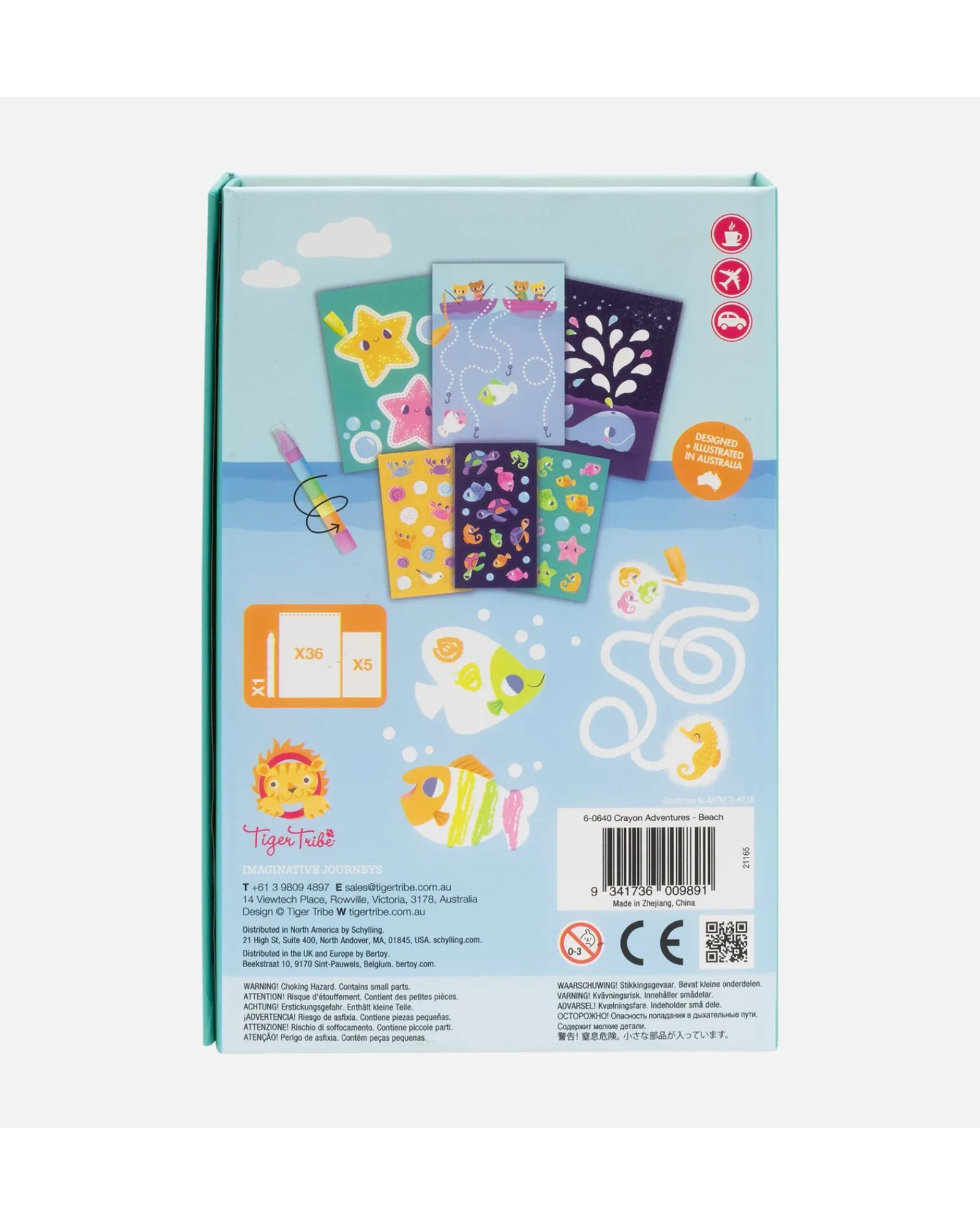 Tiger Tribe Crayon Adventures Beach Outlet
