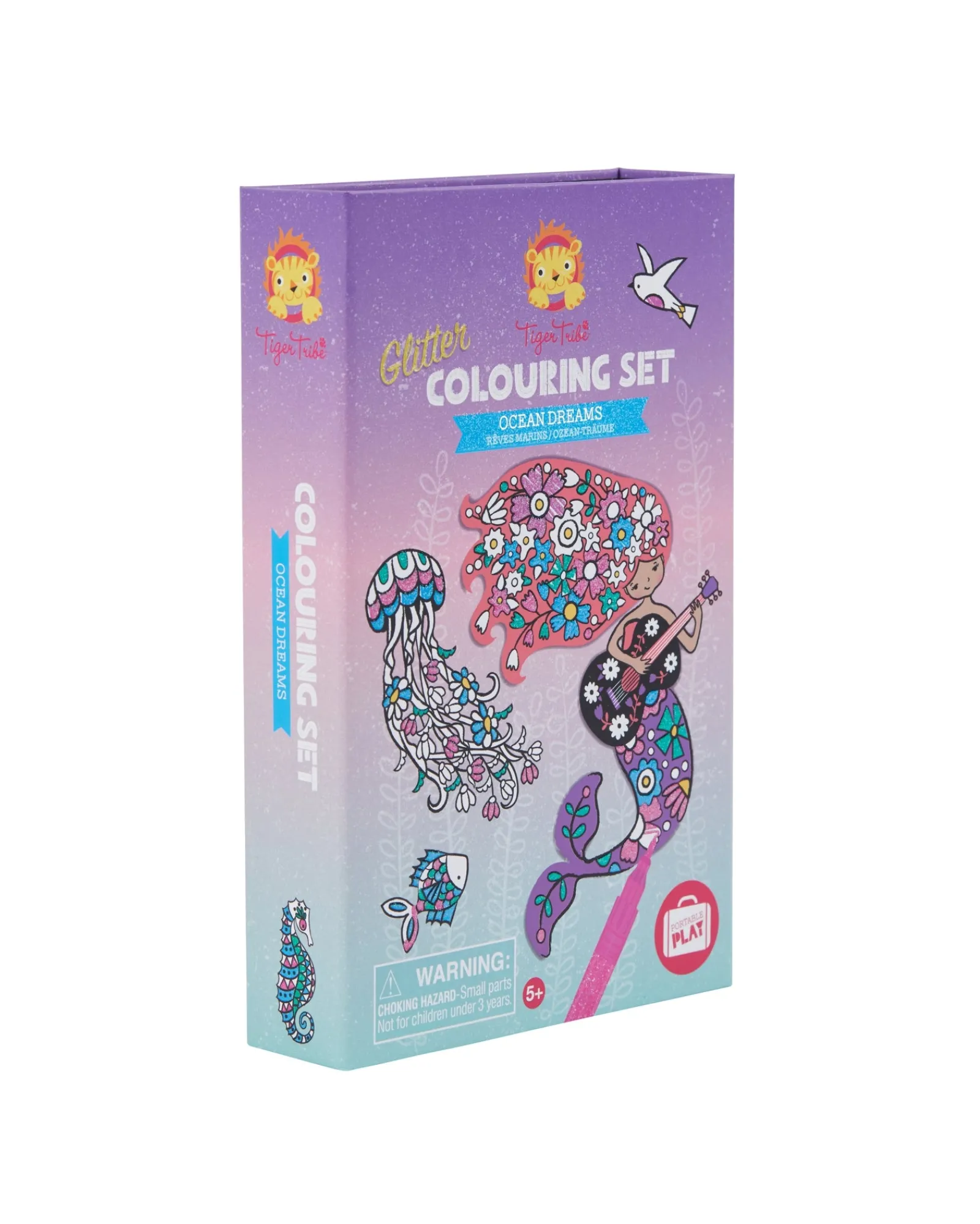 Tiger Tribe Glitter Colouring Set Ocean Dreams Outlet