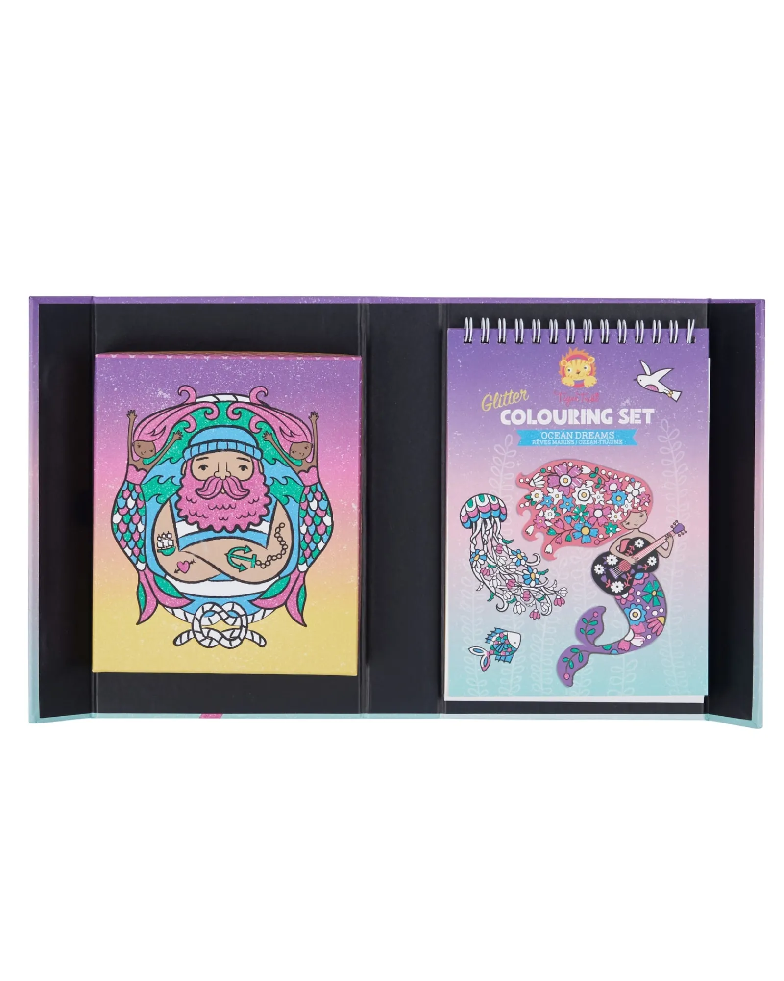 Tiger Tribe Glitter Colouring Set Ocean Dreams Outlet