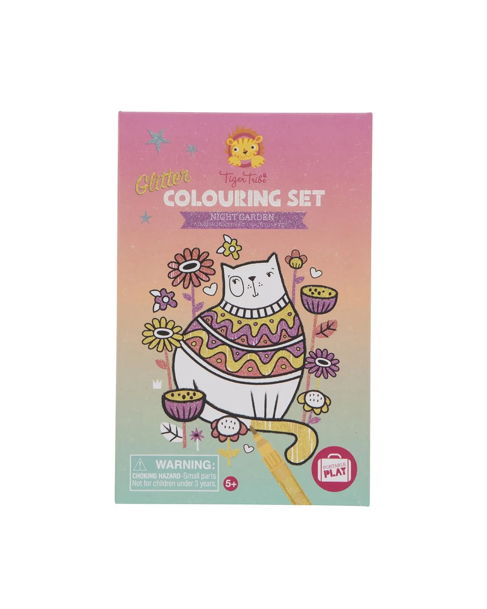 Tiger Tribe Glitter Night Garden Colouring Set Clearance
