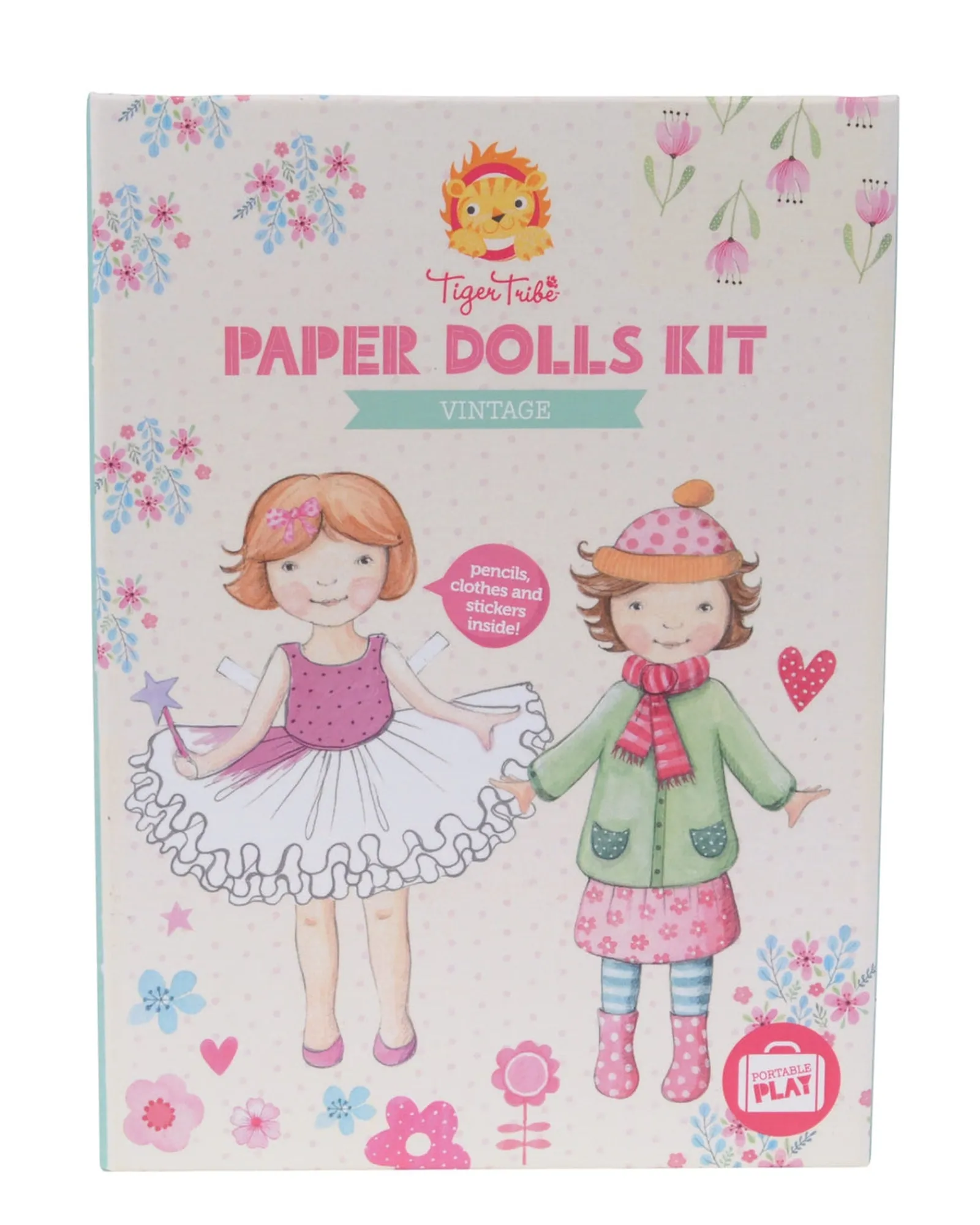Tiger Tribe Paper Dolls Kit Vintage Clearance