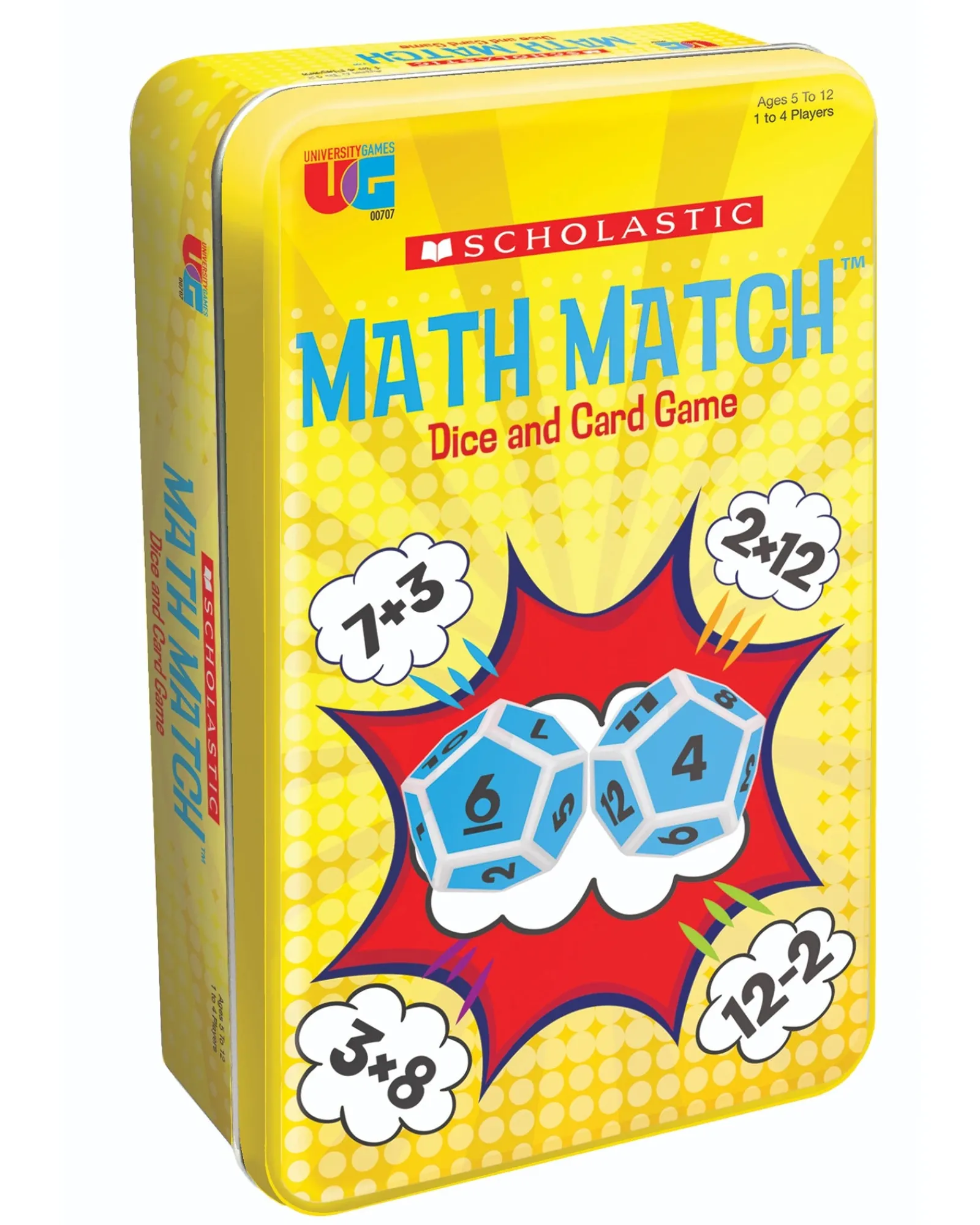 Scholastic Tinned Game Math Match Dice And Card Game Best Sale