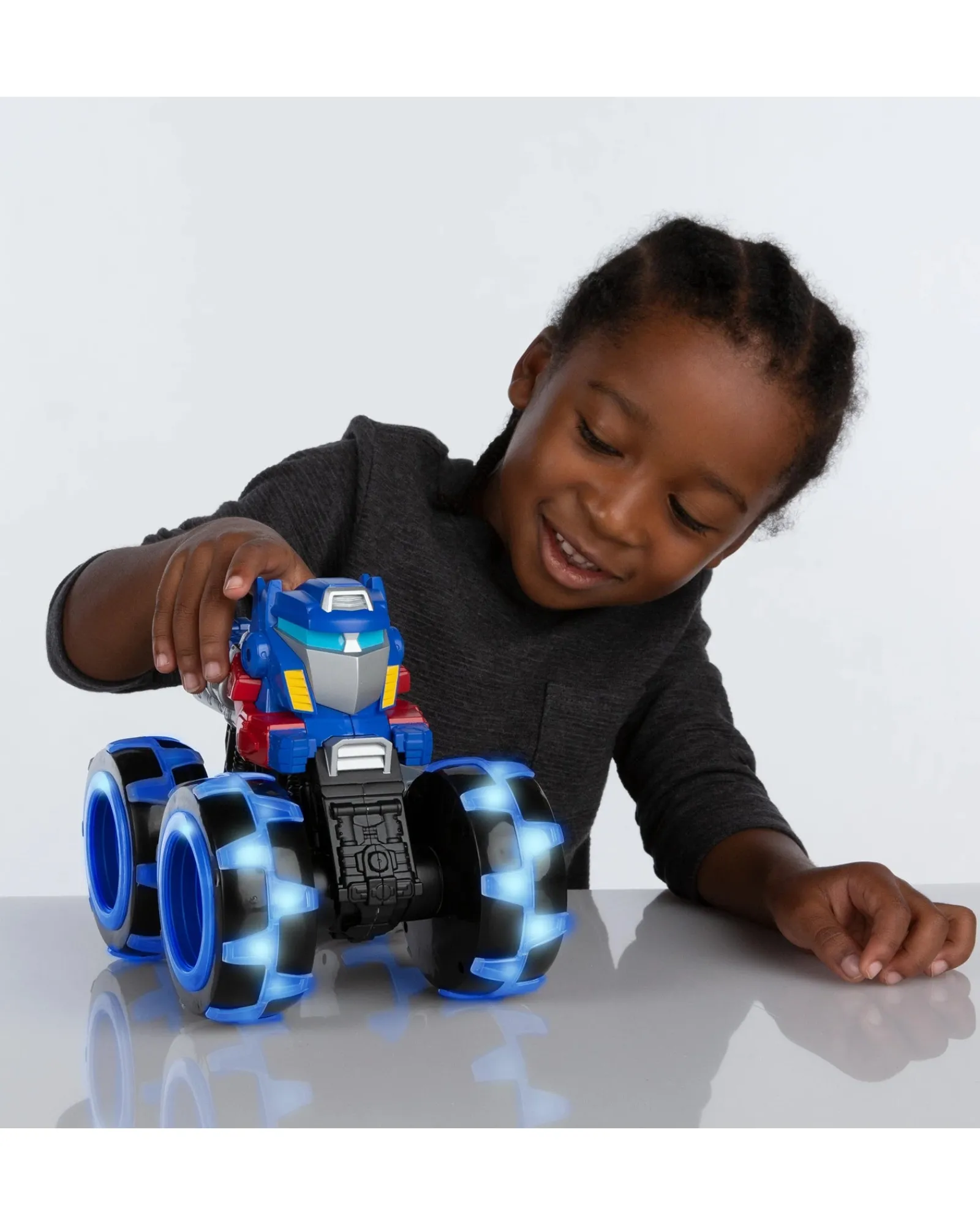 Tomy Monster Treads Transformers 23Cm Lightning Wheels Optimus Fashion