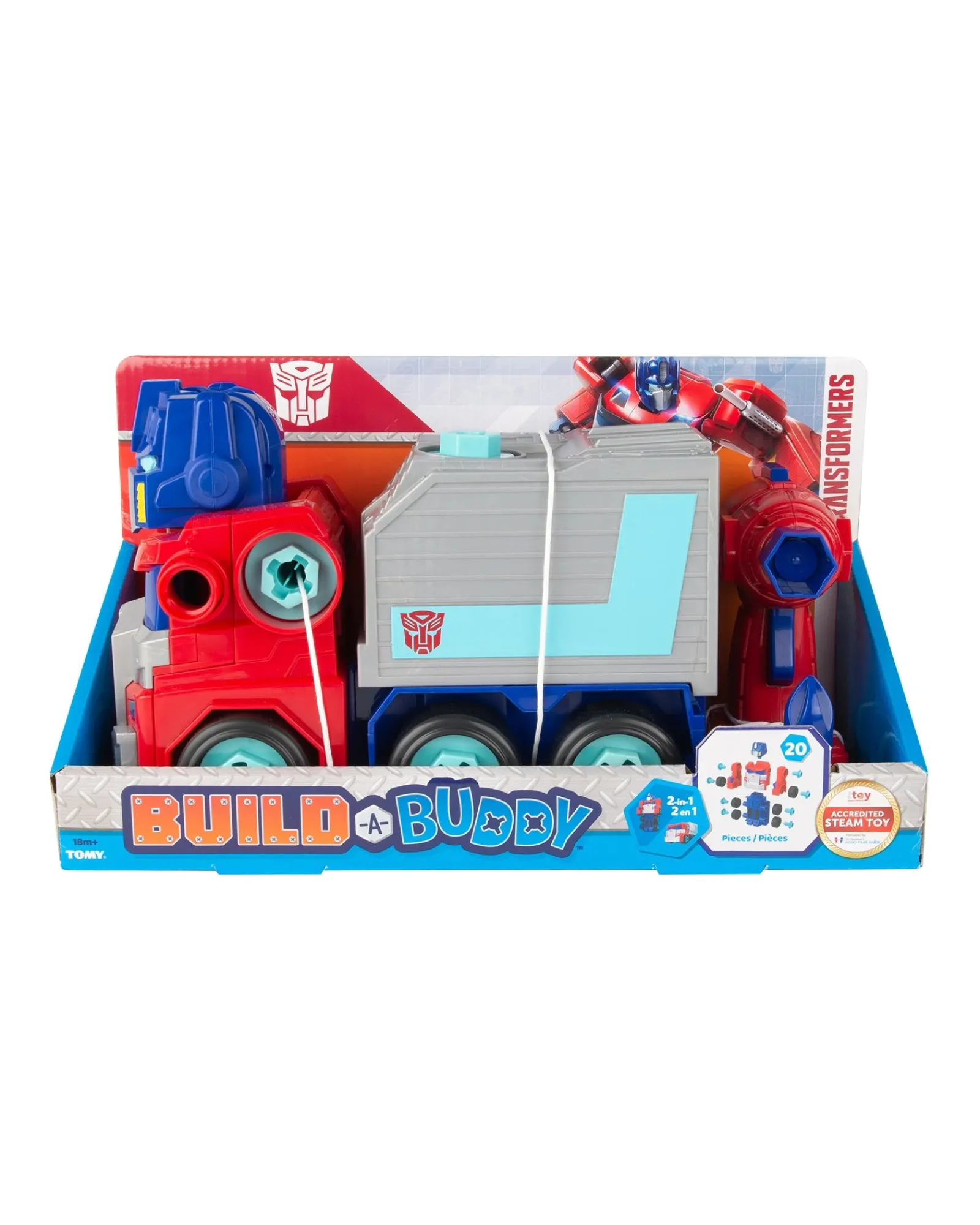 Tomy Transformers Build A Buddy Optimus Prime New