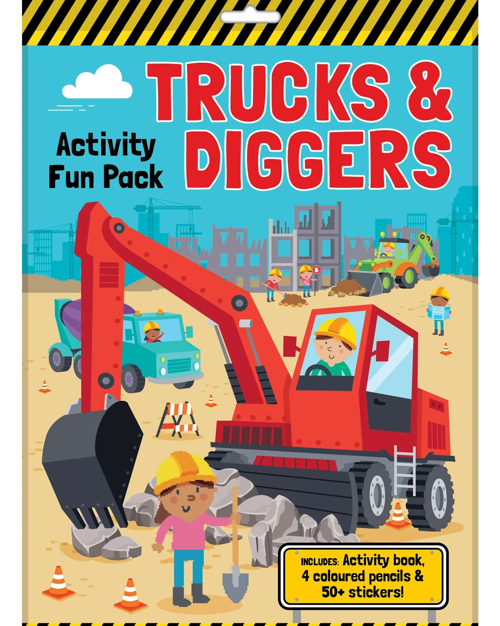 Lake Press Trucks And Diggers Activity Fun Pack Shop
