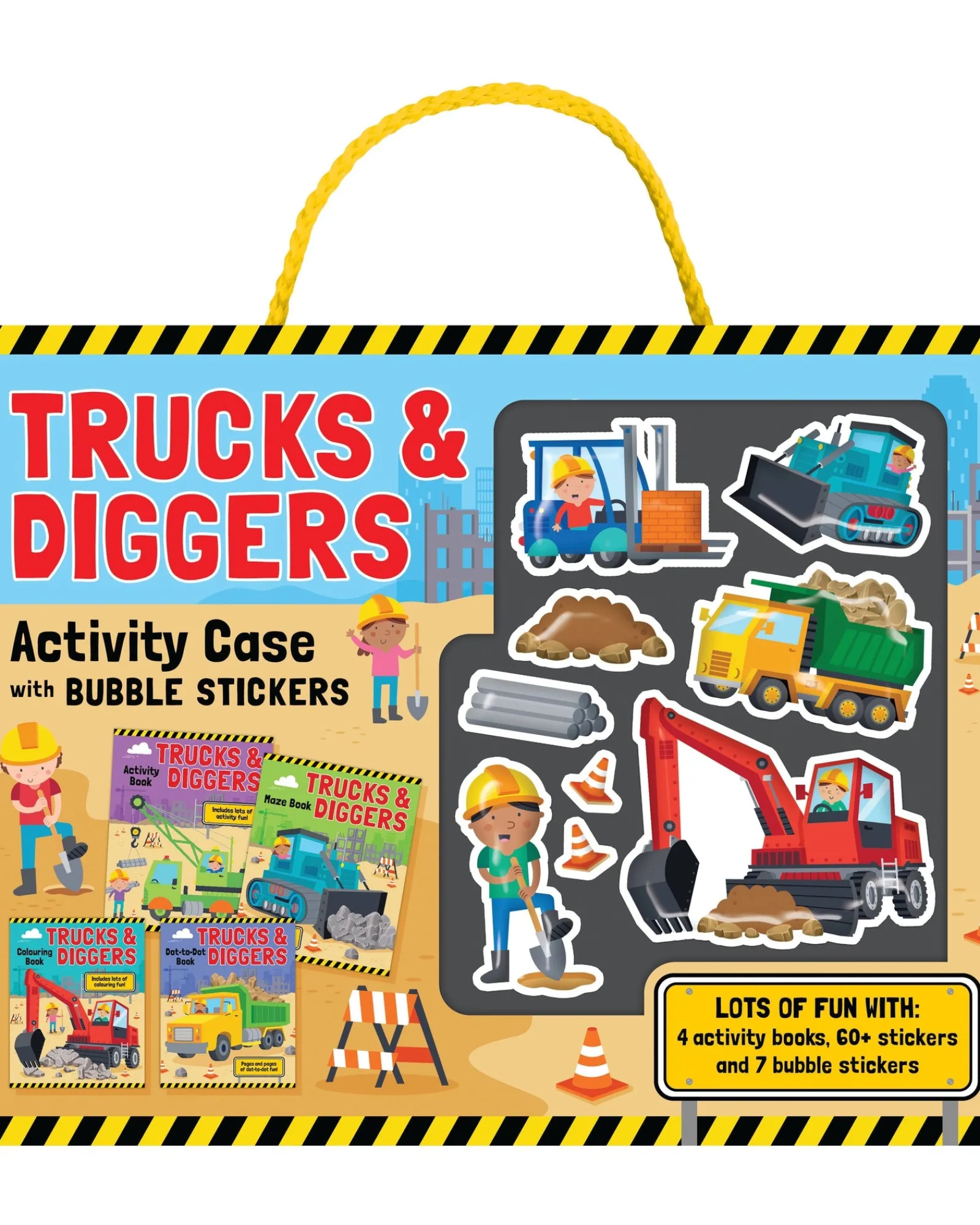 Lake Press Trucks Diggers Buboard Bookle Sticker Activity Case Best Sale