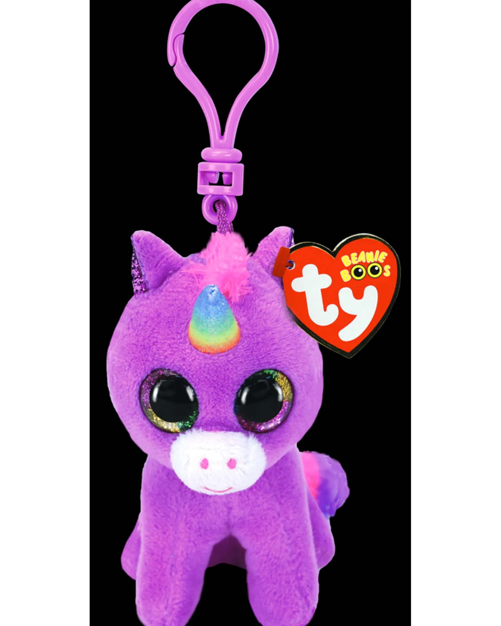 Ty Clip Rosette Unicorn Purple Hot