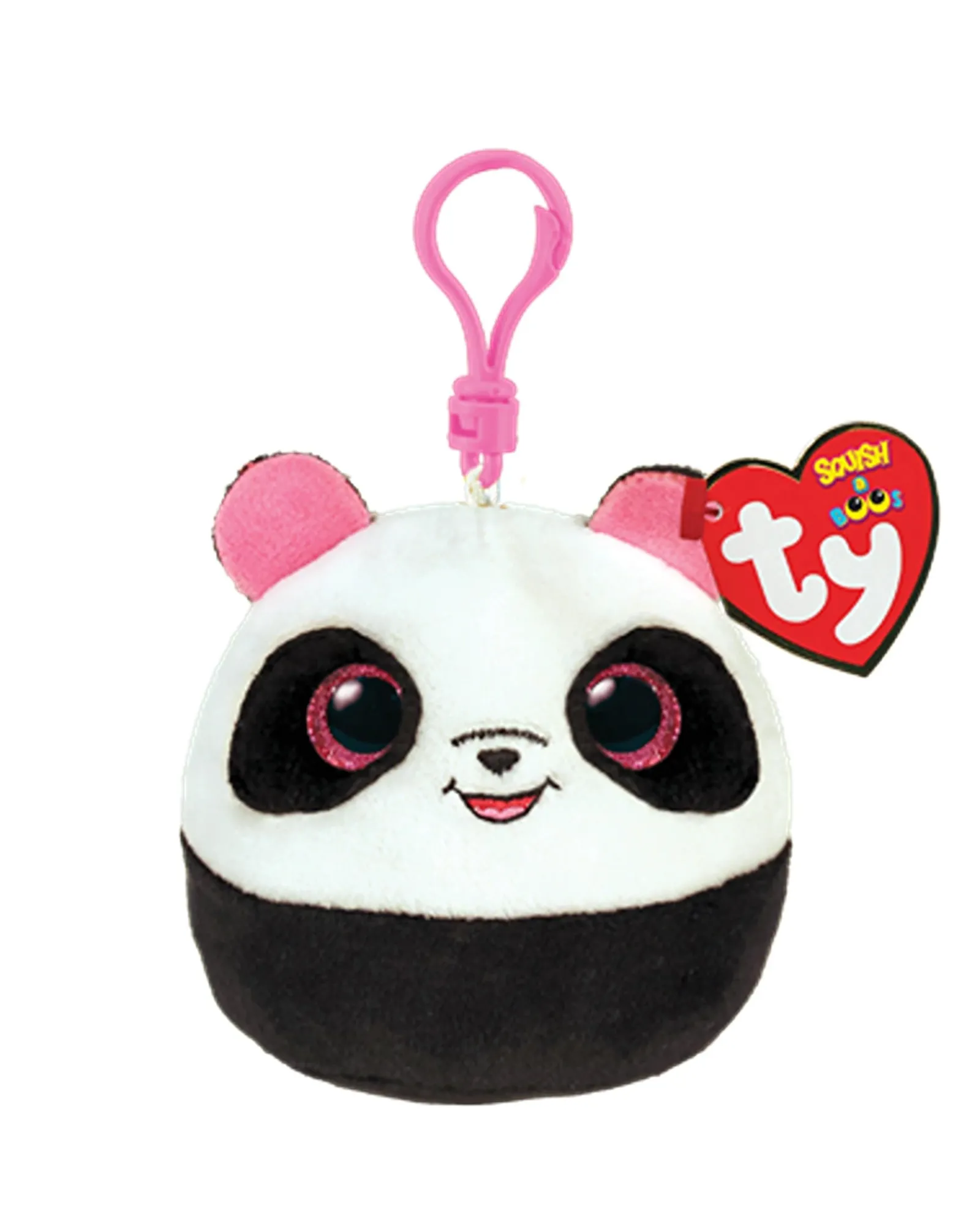 Ty Squishy Beanies Clip Bamboo Panda Hot