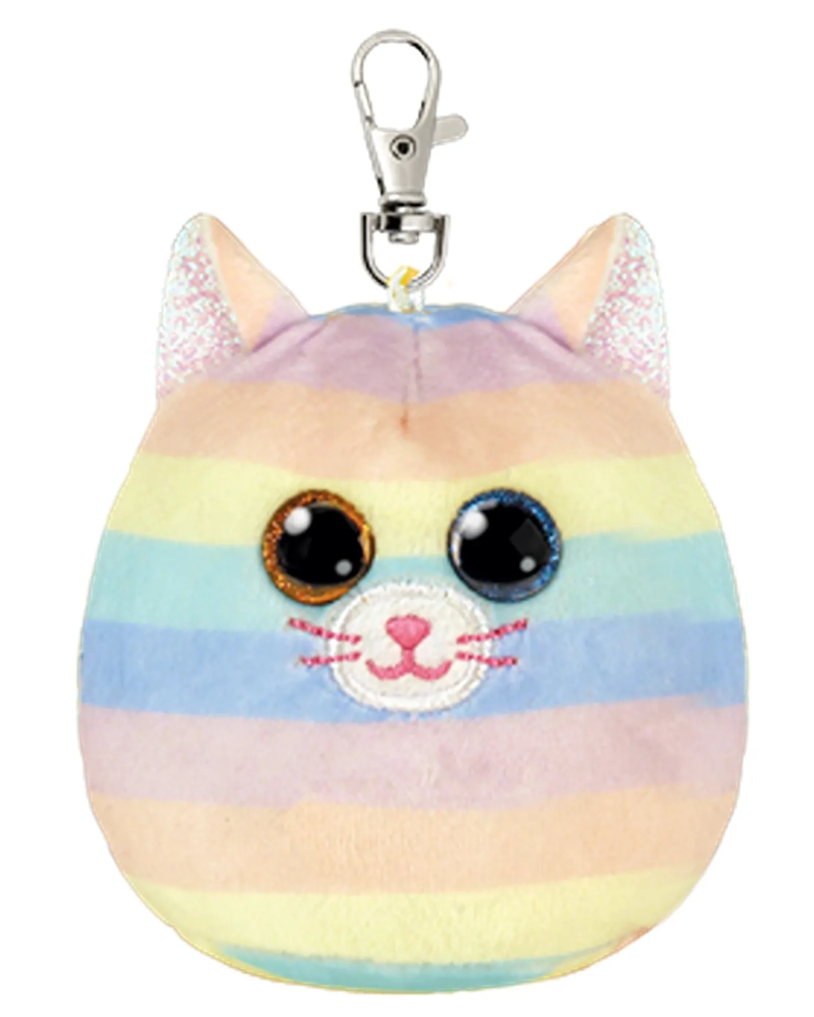 Ty Squishy Beanies Clip Heather Cat Hot