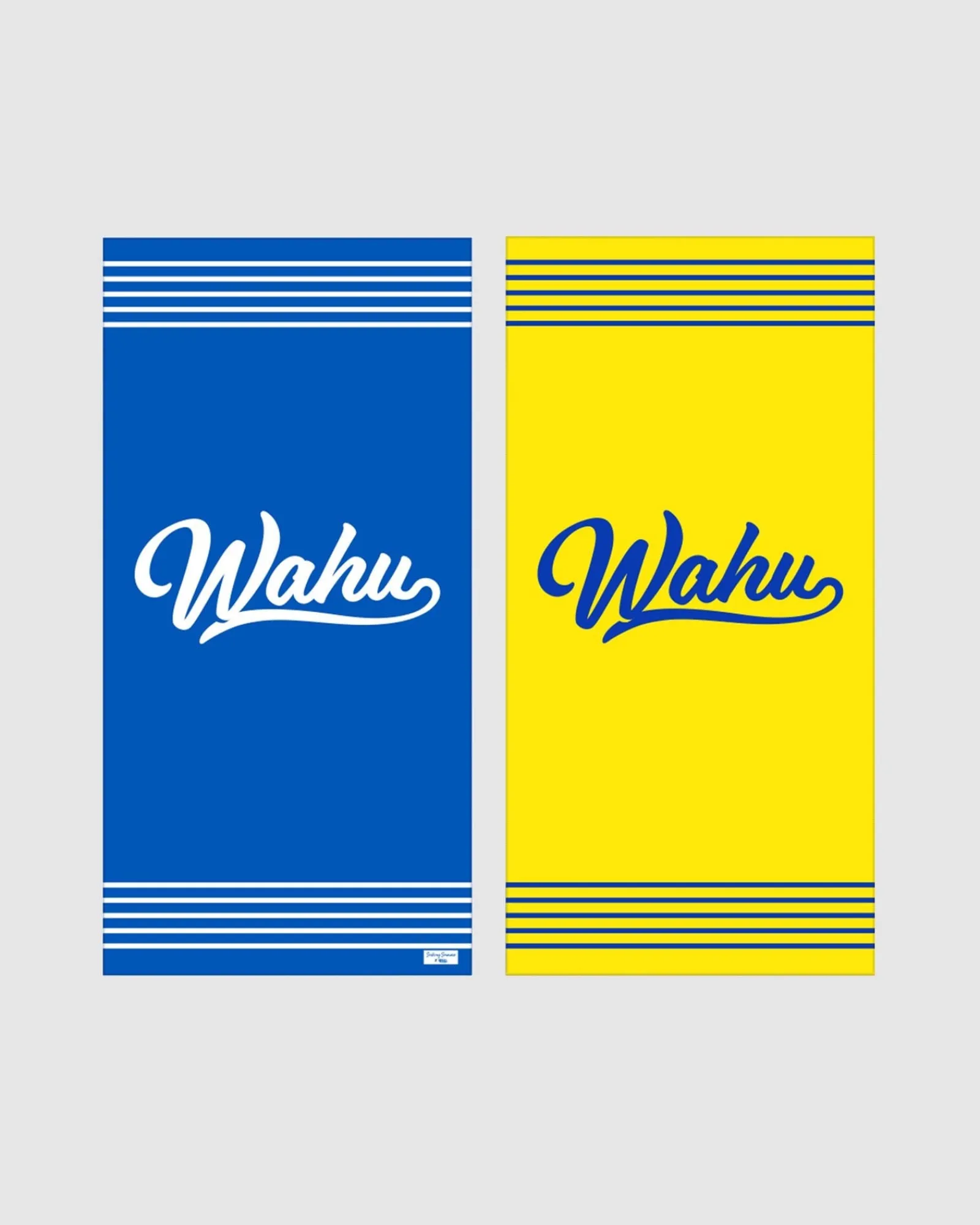 Wahu Beach Towel - Blue/Yellow Shop