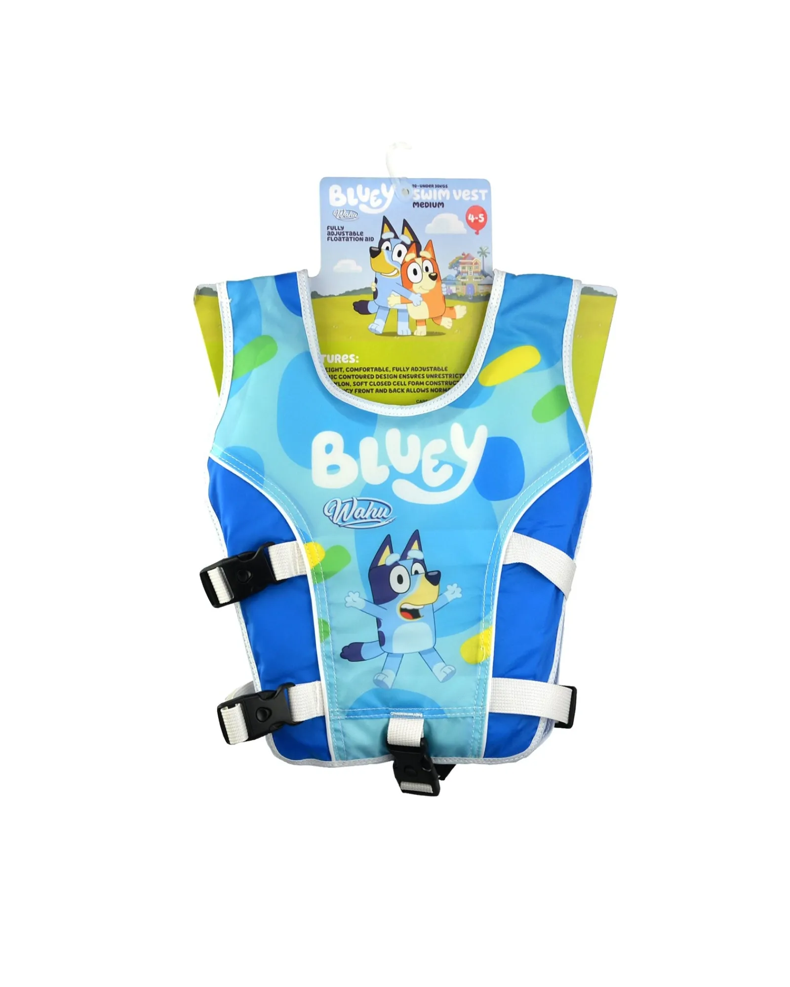 Wahu Bluey Swim Vest Child Medium Assorted Sale