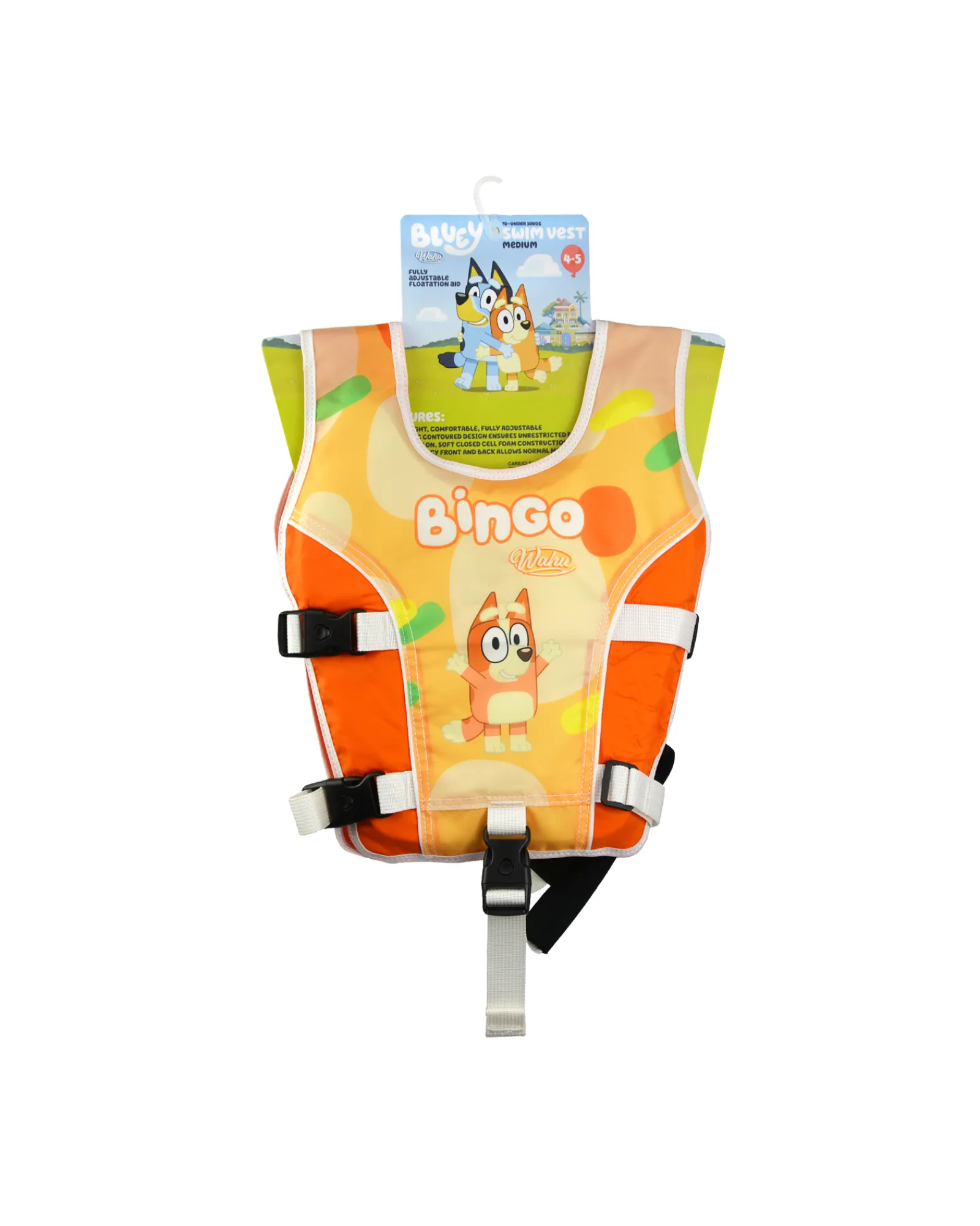 Wahu Bluey Swim Vest Child Medium Assorted Sale