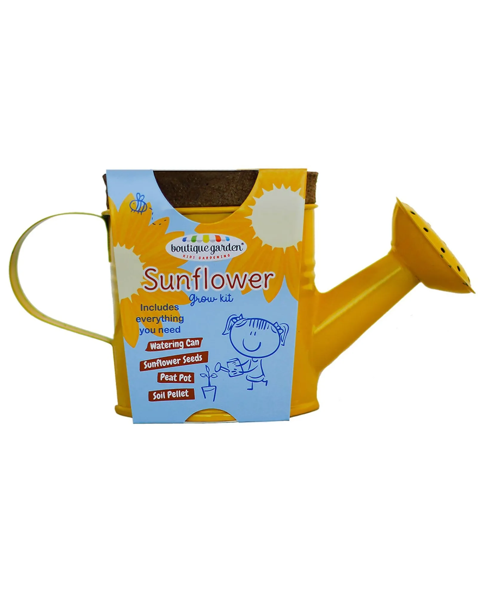 Boutique Garden Watering Cans Grow Kit Sunflower Discount