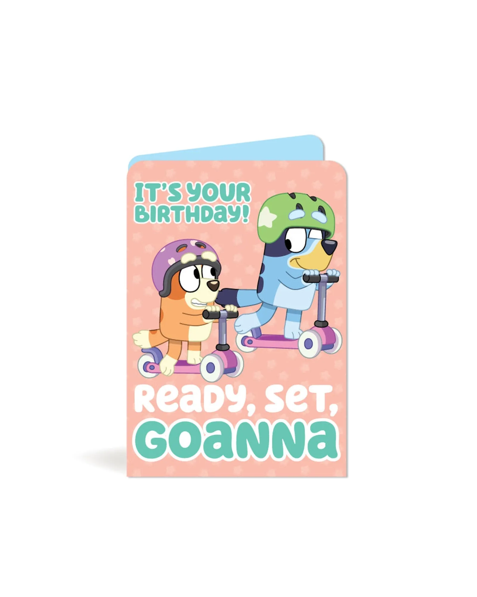 Waterlyn Bluey Birthday Scooter Card New