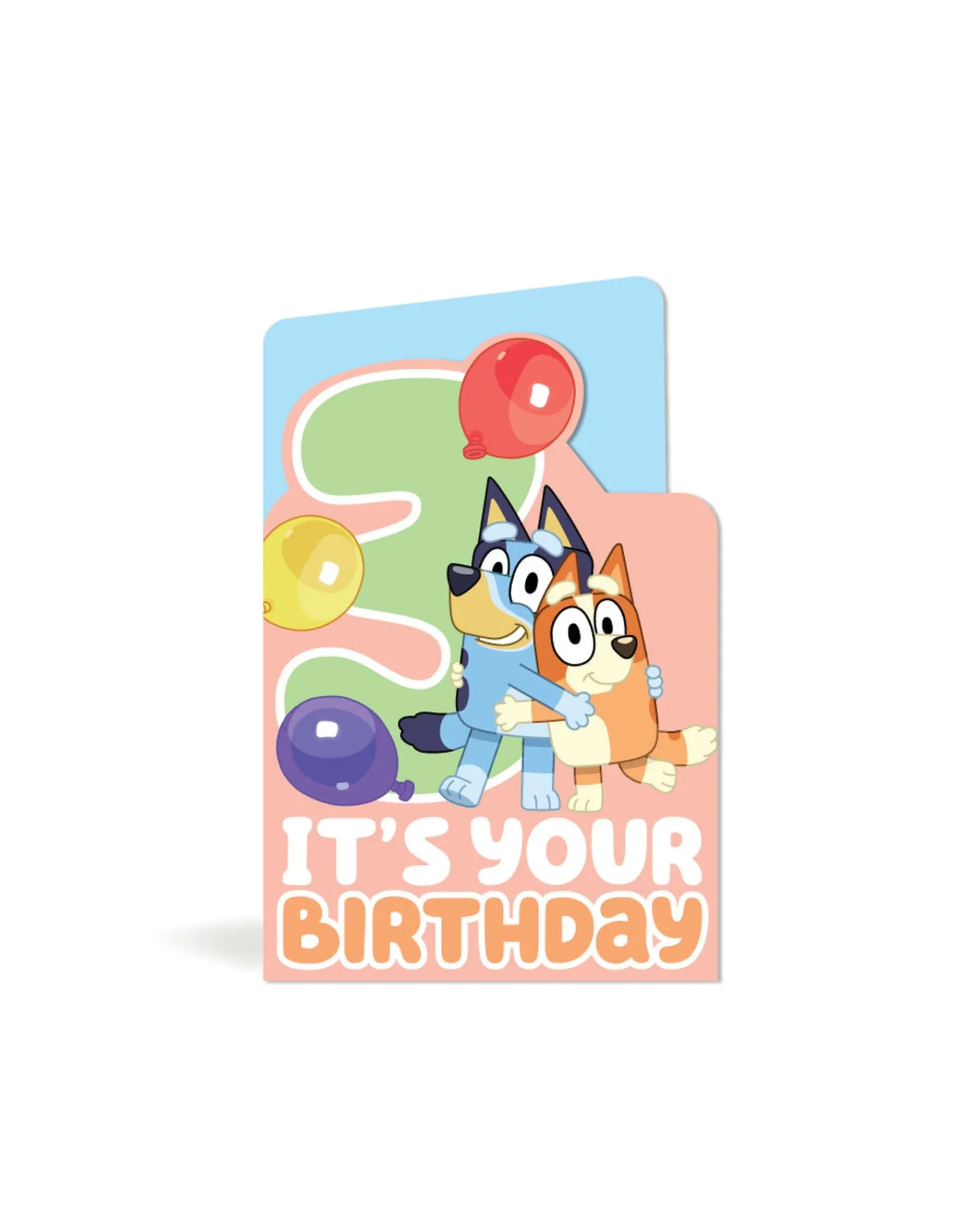 Waterlyn Bluey 3Rd Birthday Card Cheap