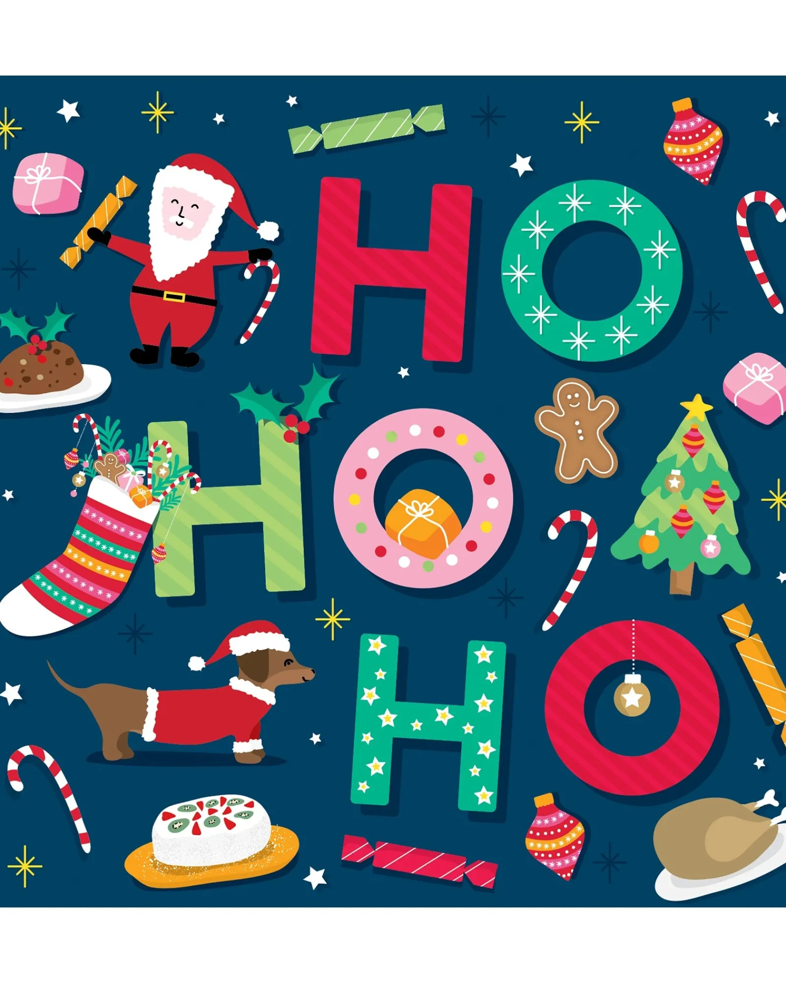 Waterlyn Boxed Christmas Ho Ho Ho Cheap