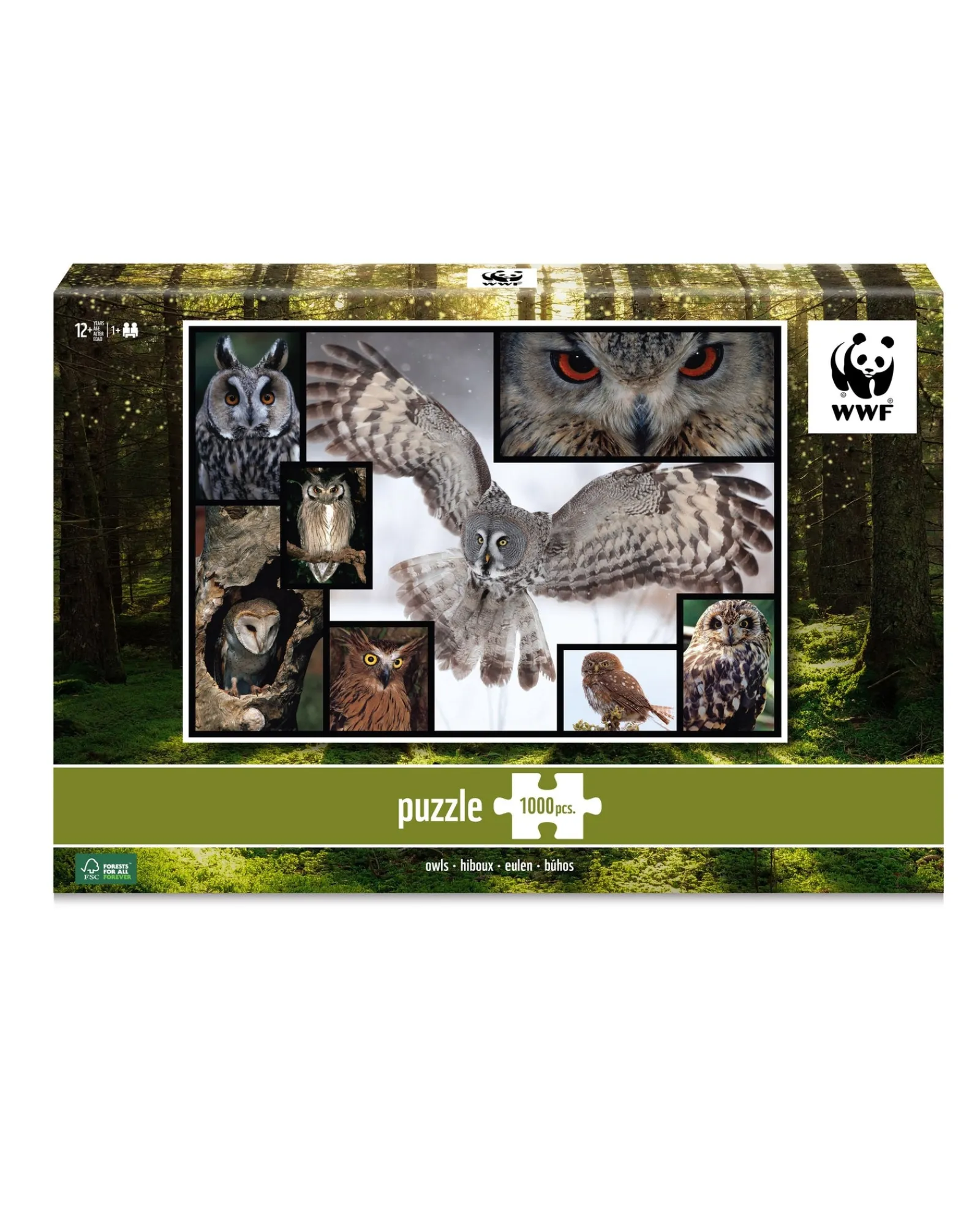 WWF 1000Pc Puzzle Owls Shop