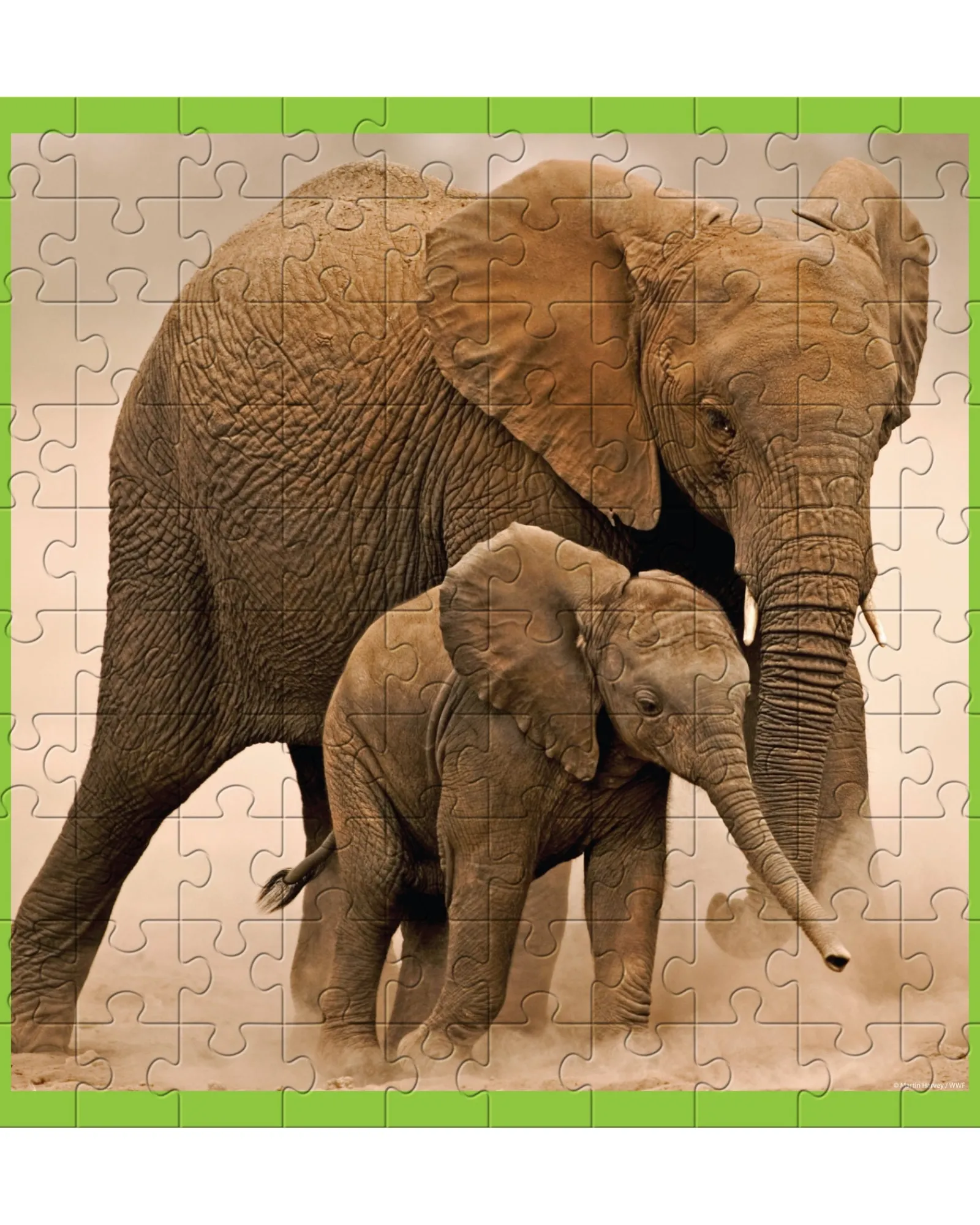 WWF 100Pc Puzzles Baby Elephant Hot