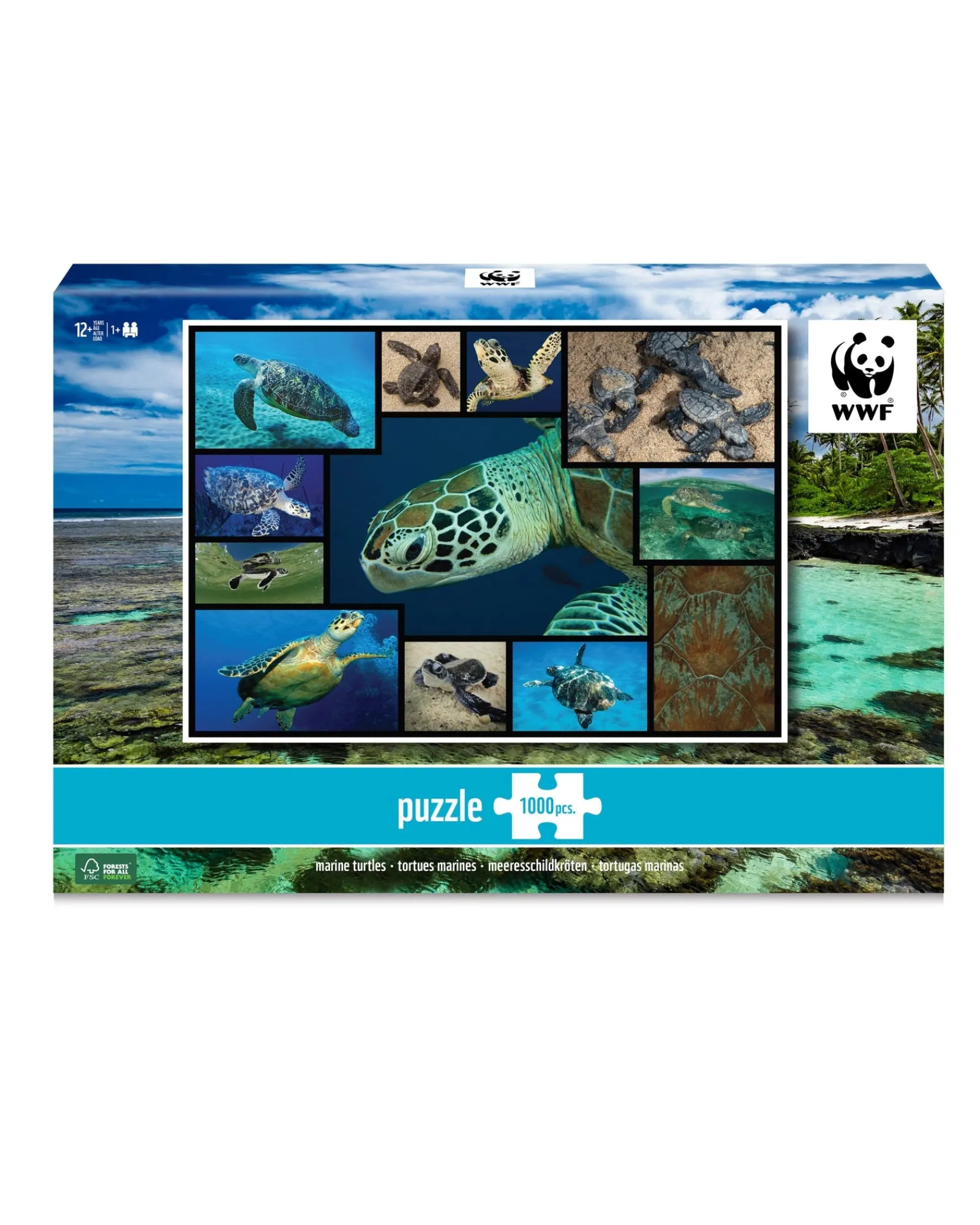 WWF 1000Pc Puzzles Sea Turtles Fashion
